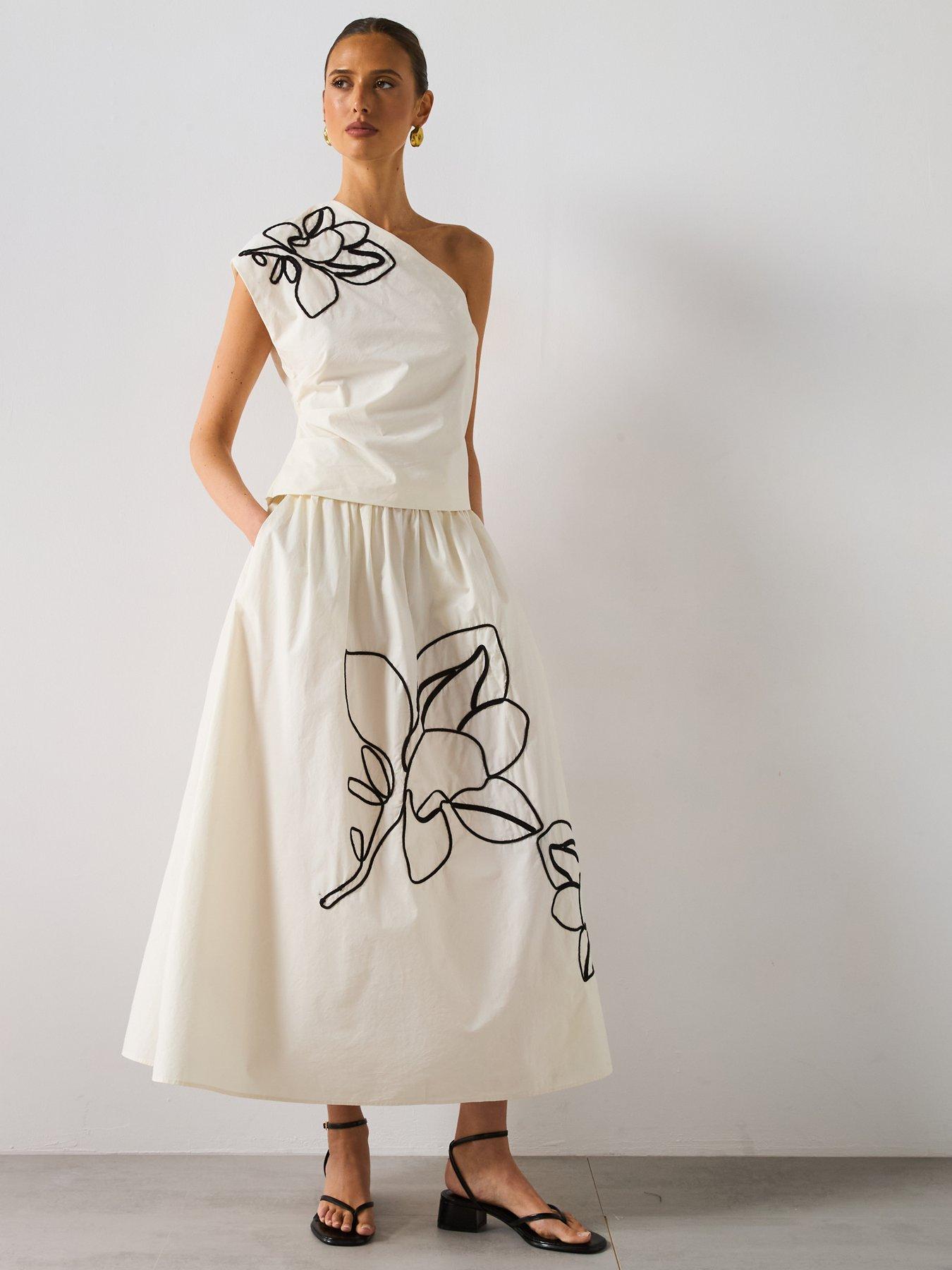  image of mango-skirt-bari-cream