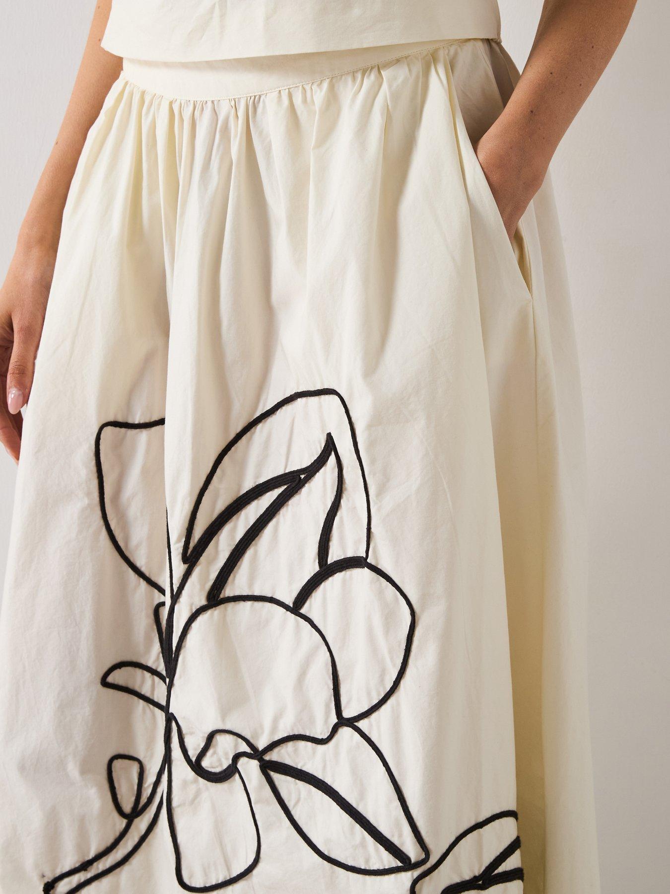  image of mango-skirt-bari-cream