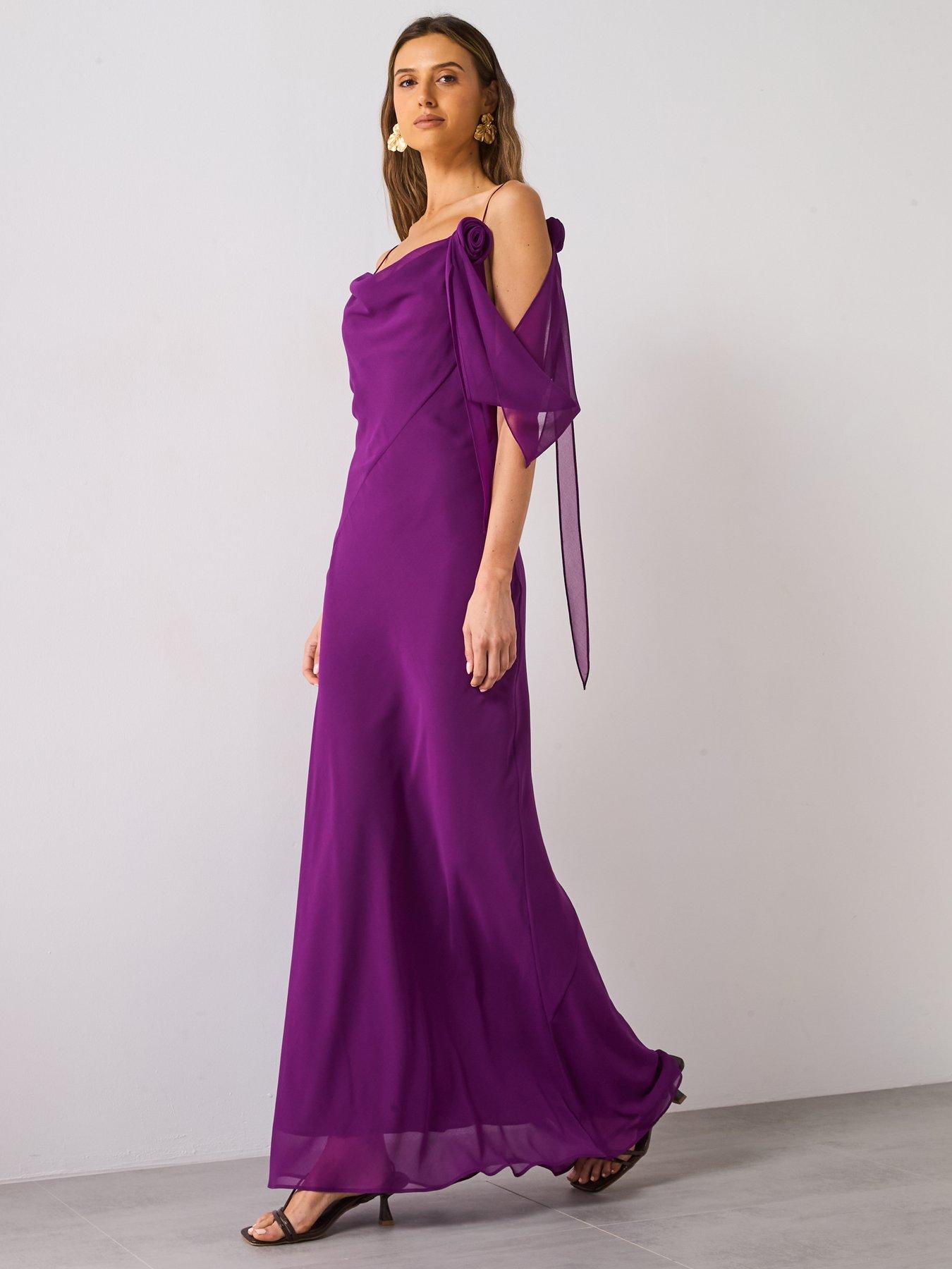 mango purple ruffle dress Azazie Mango Junior Ready to Ship Bridesmaid Dress in Lilac