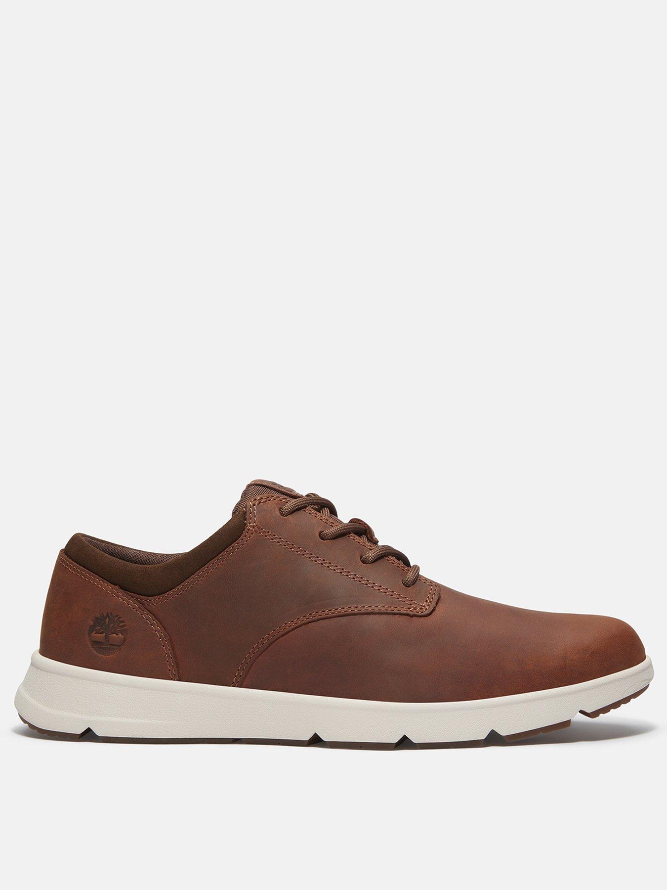  image of timberland-parker-street-leather-lace-sneaker-dark-brown