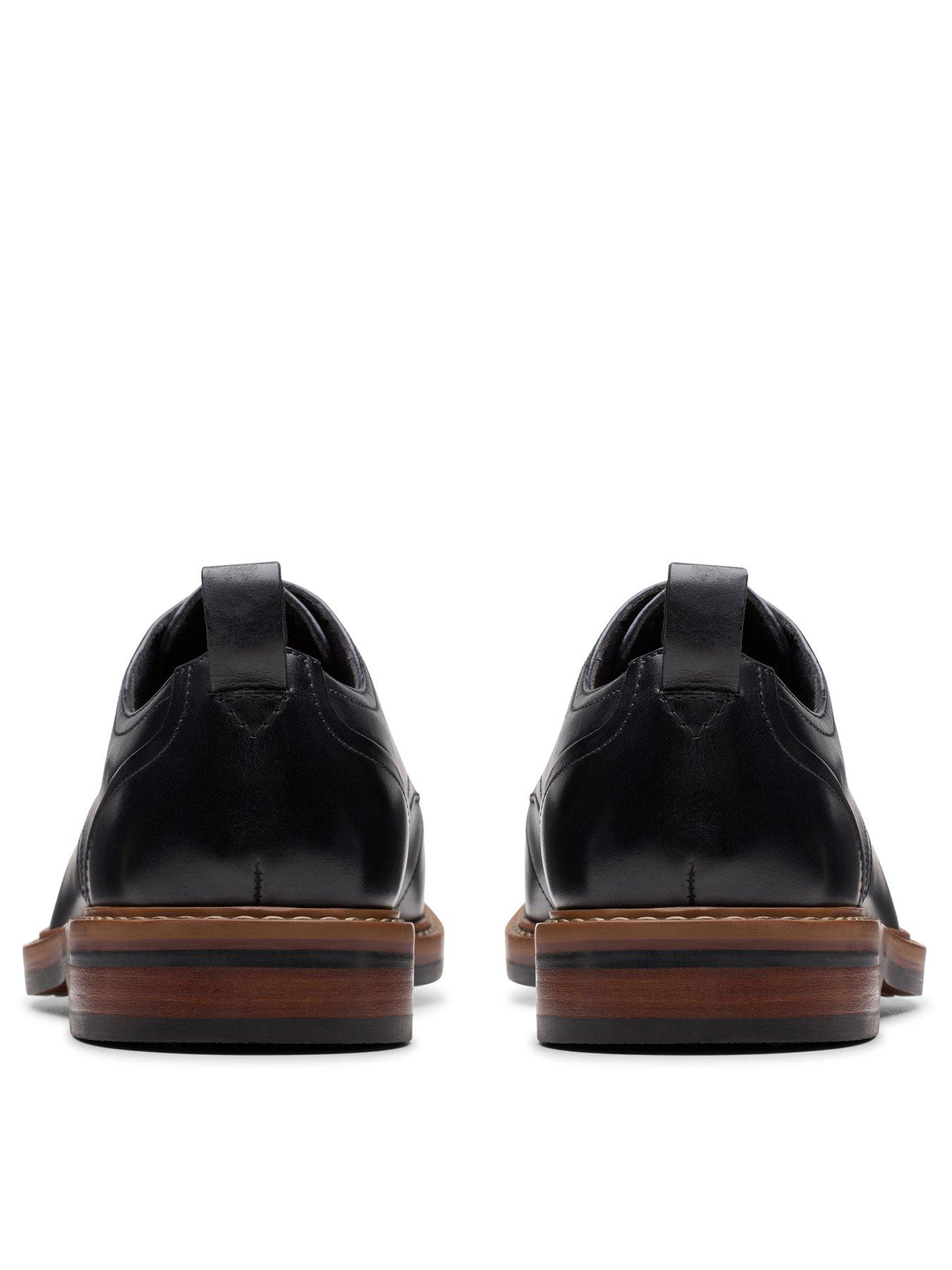 Image 3 of 6 of Clarks Aldwin Lace Up Derby Shoes- Black