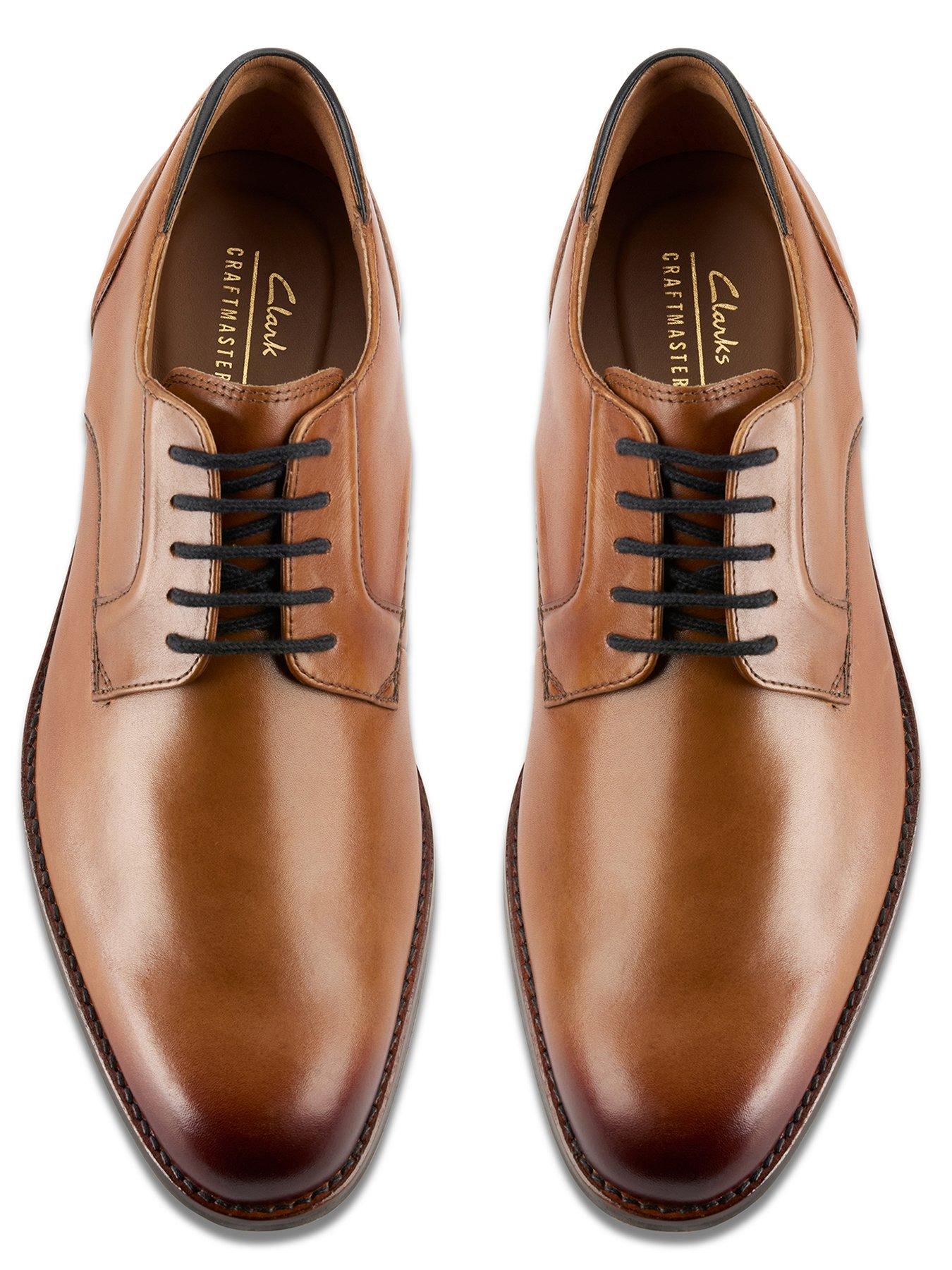  image of clarks-craft-arlo-lace-up-formal-shoes--brown
