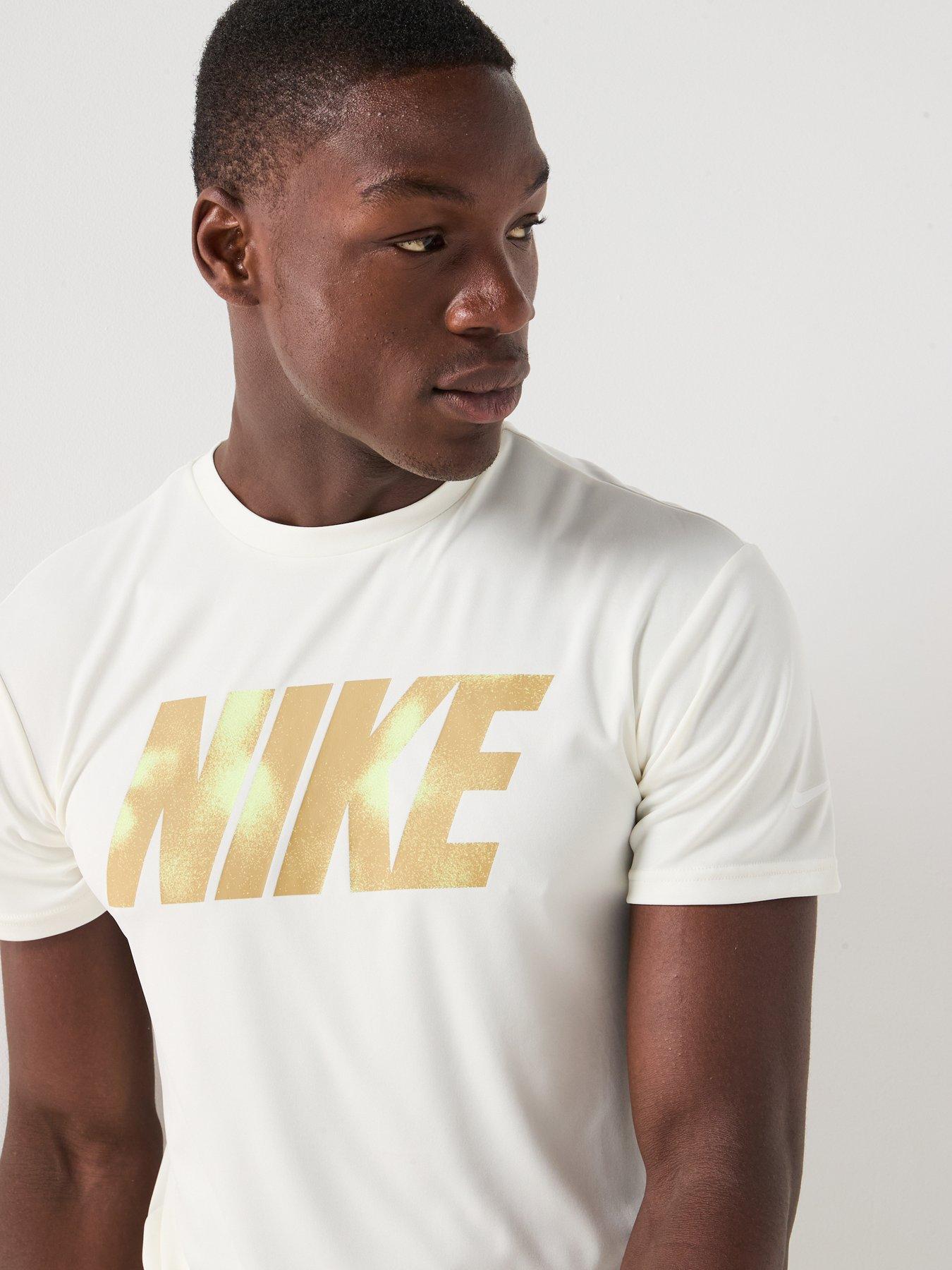  image of nike-mens-short-sleeve-hydroguard-t-shirt-khaki