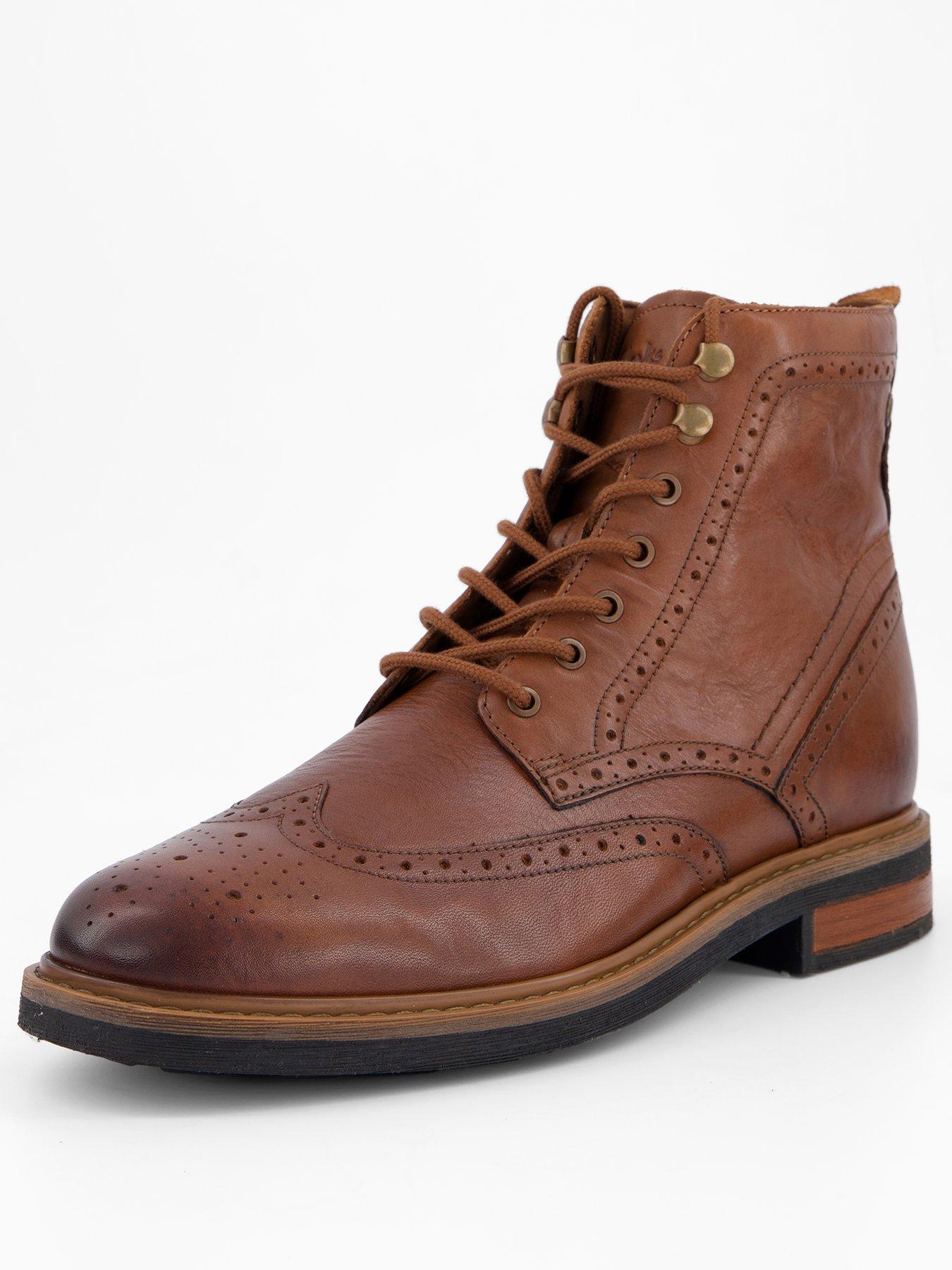 stillFront image of clarks-newford-lace-up-ankle-boots-brown