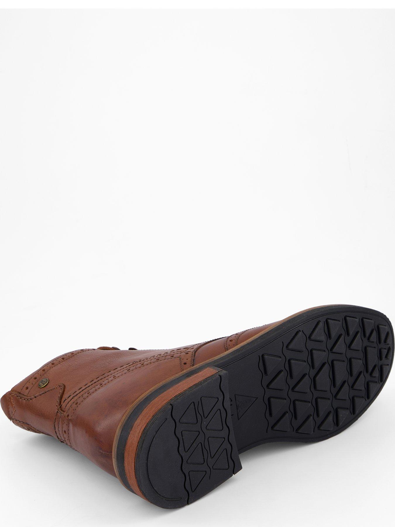  image of clarks-newford-lace-up-ankle-boots-brown