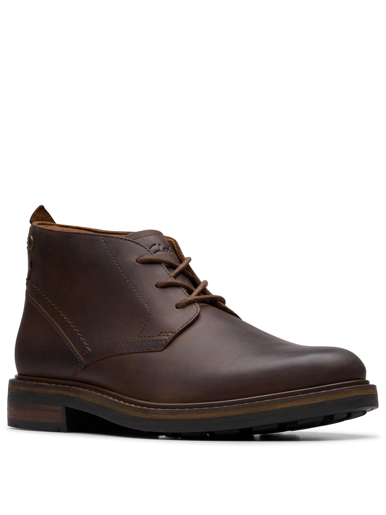 Image 2 of 6 of Clarks Newford Mid Lace Up Ankle Boots&nbsp;- Dark Brown