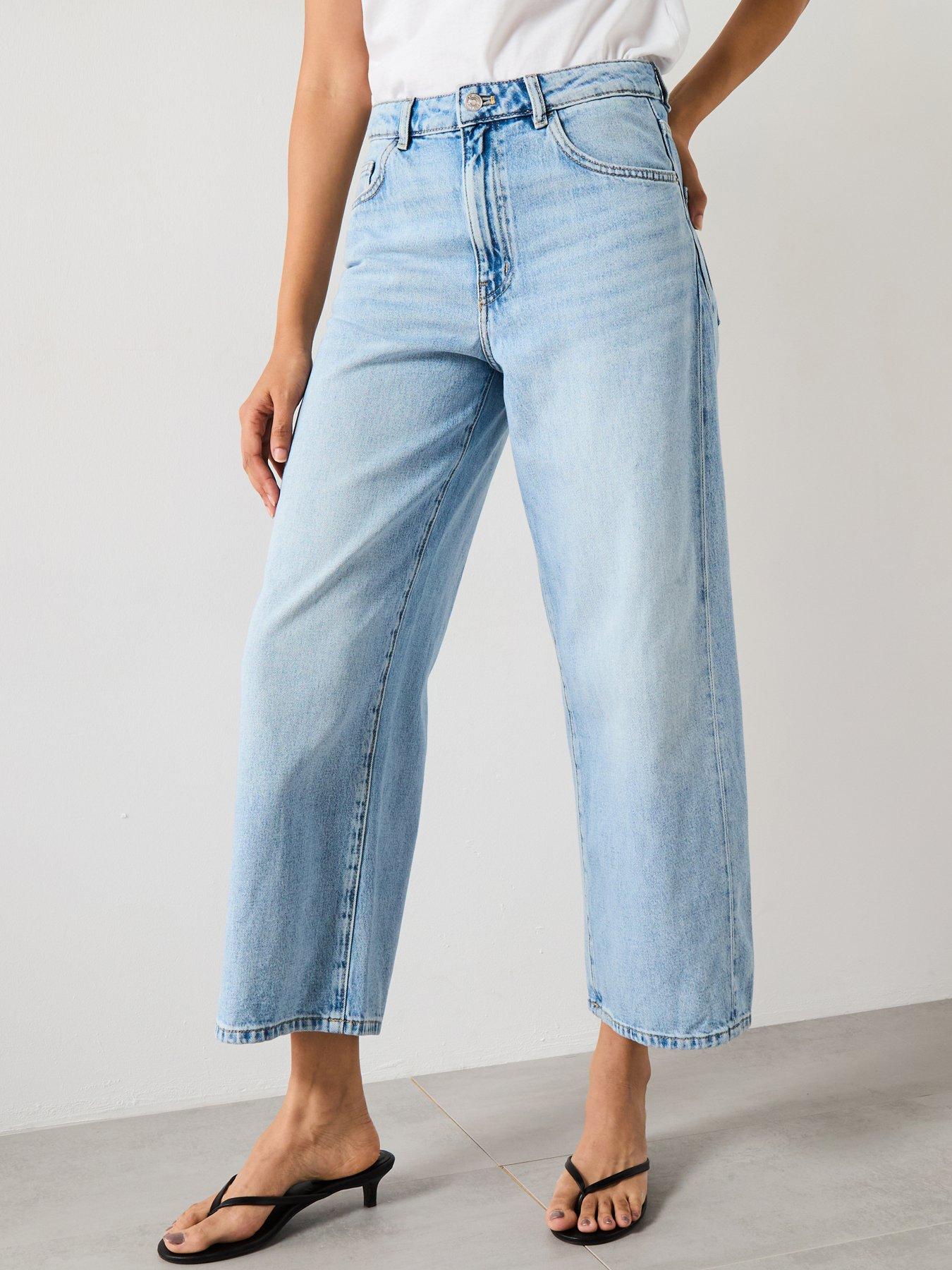 Image 1 of 6 of Mango Tapered Jeans - Blue