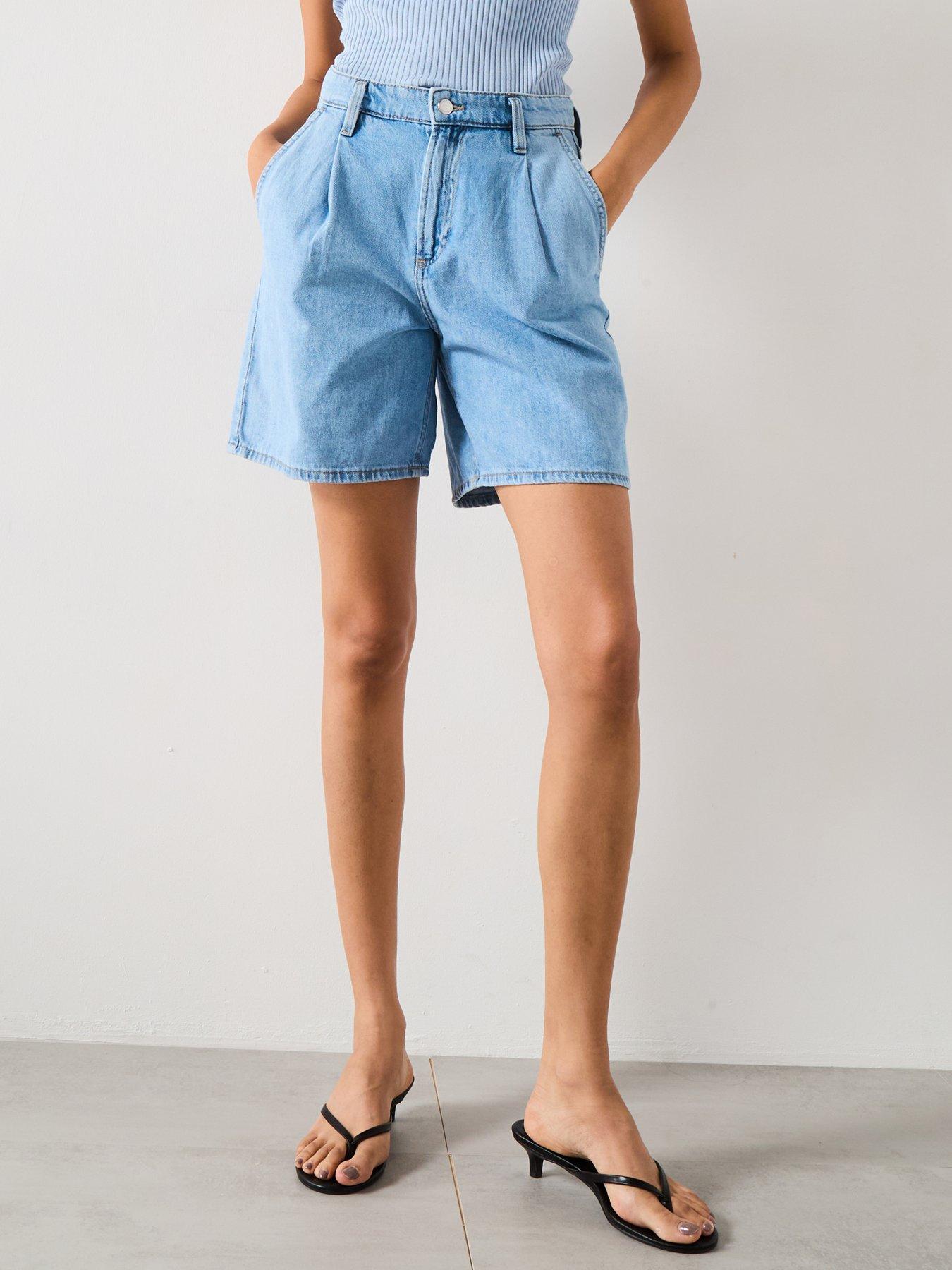 Mango Bermuda Shorts Marina Blue