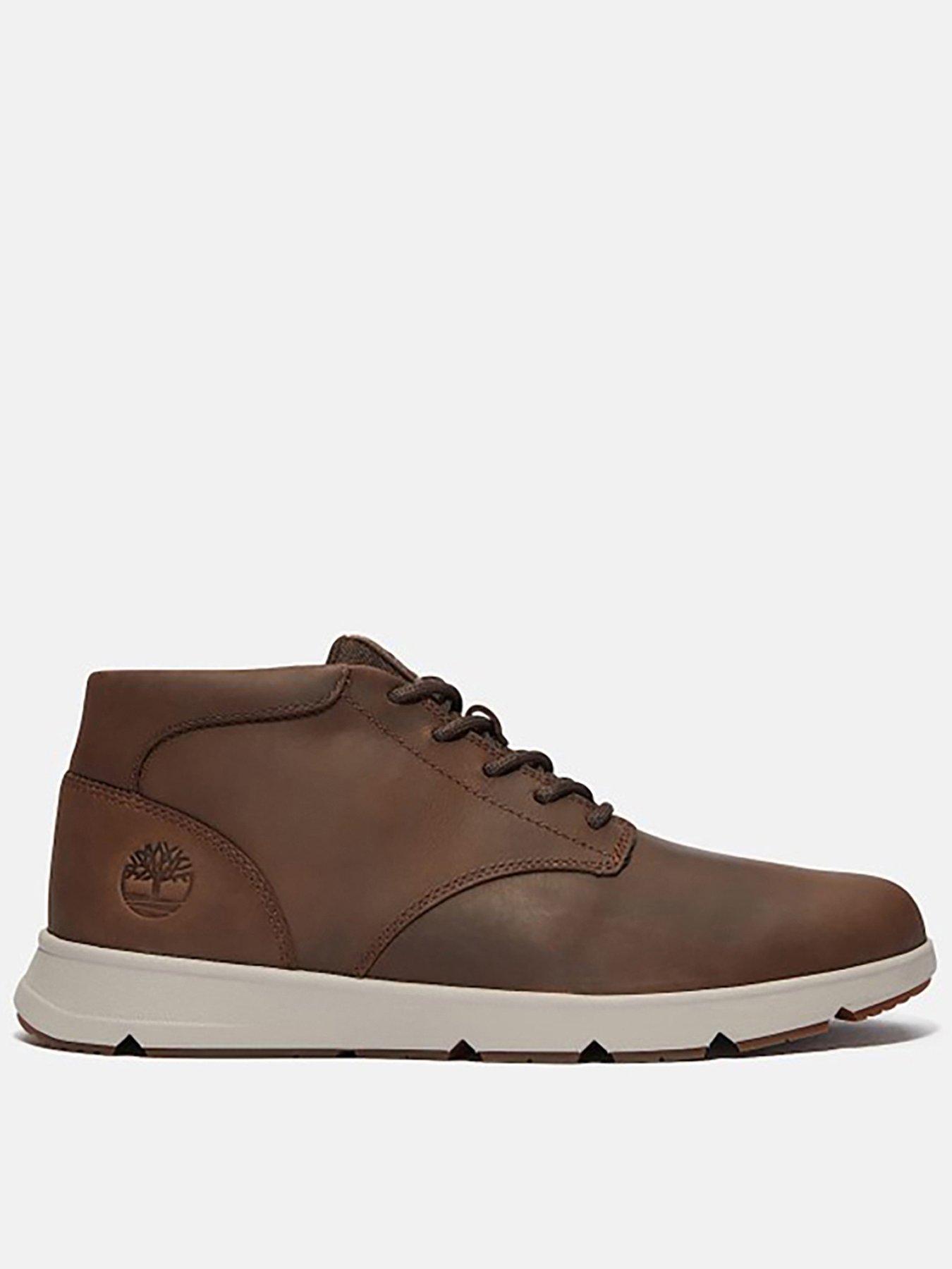 Image 1 of 5 of Timberland Parker Street Leather Mid Lace Up Boots- Dark Brown