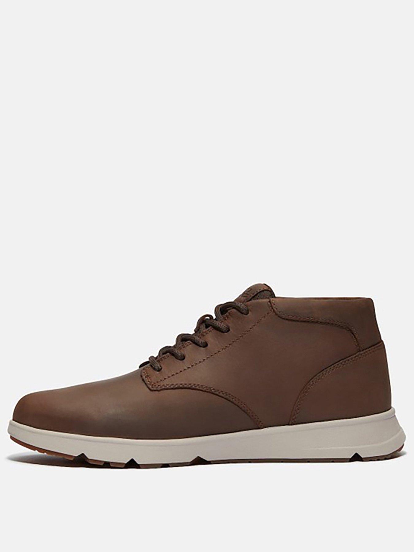 Image 2 of 5 of Timberland Parker Street Leather Mid Lace Up Boots- Dark Brown