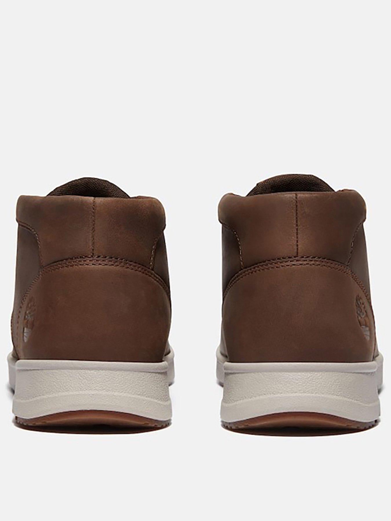  image of timberland-parker-street-leather-mid-lace-up-boots--dark-brown