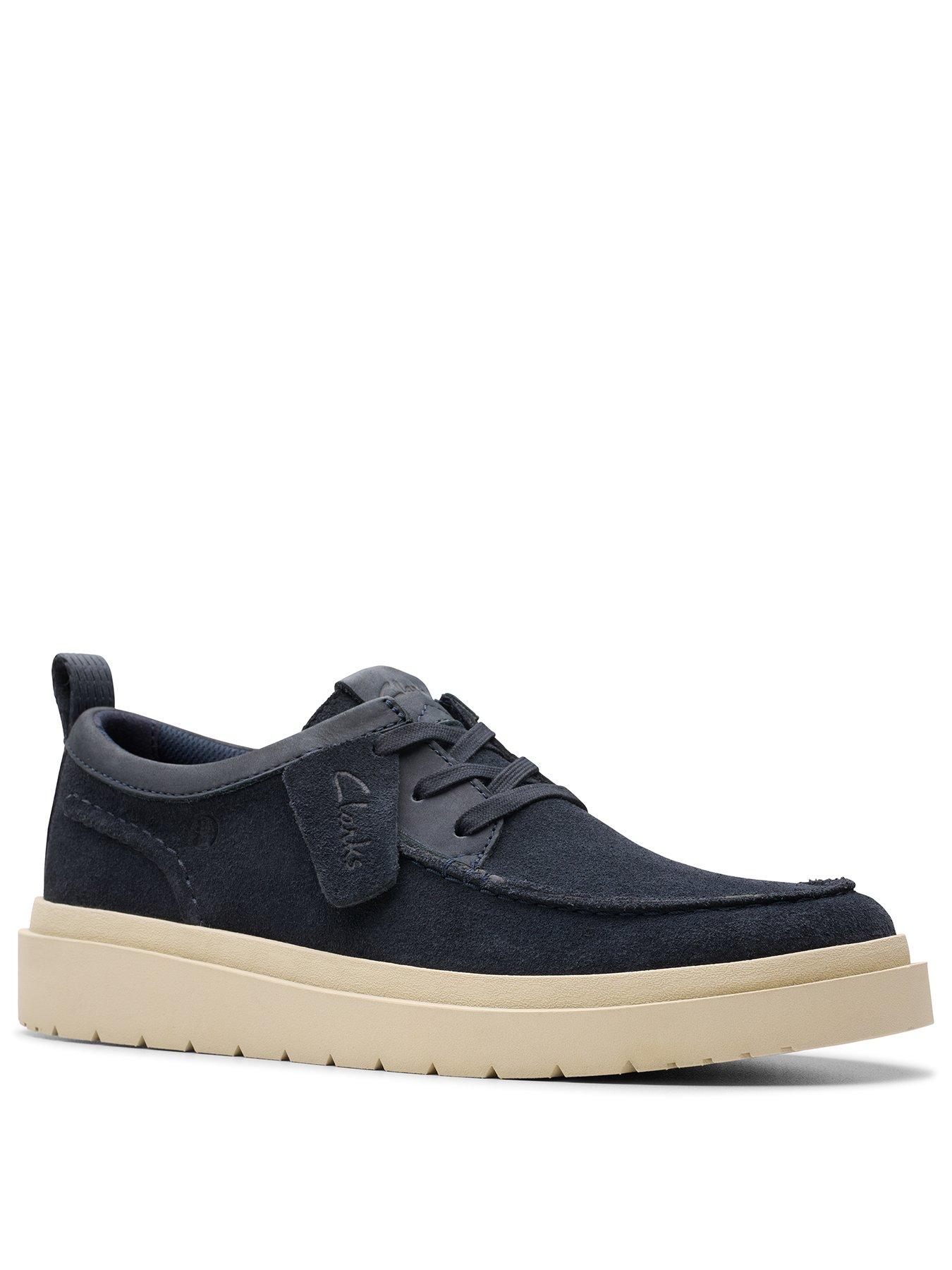 Image 2 of 7 of Clarks Polden Moc Casual Lace Up Shoes - Navy