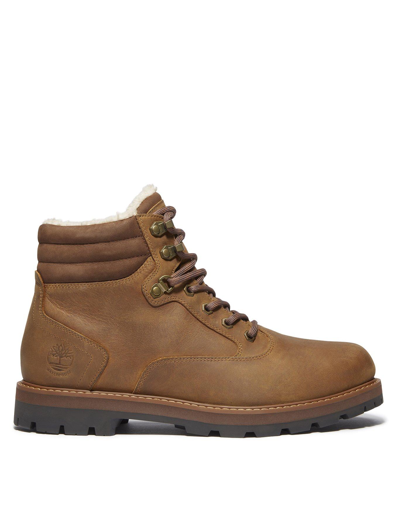  image of timberland-britton-road-lined-waterproof-lace-up-boots--brown