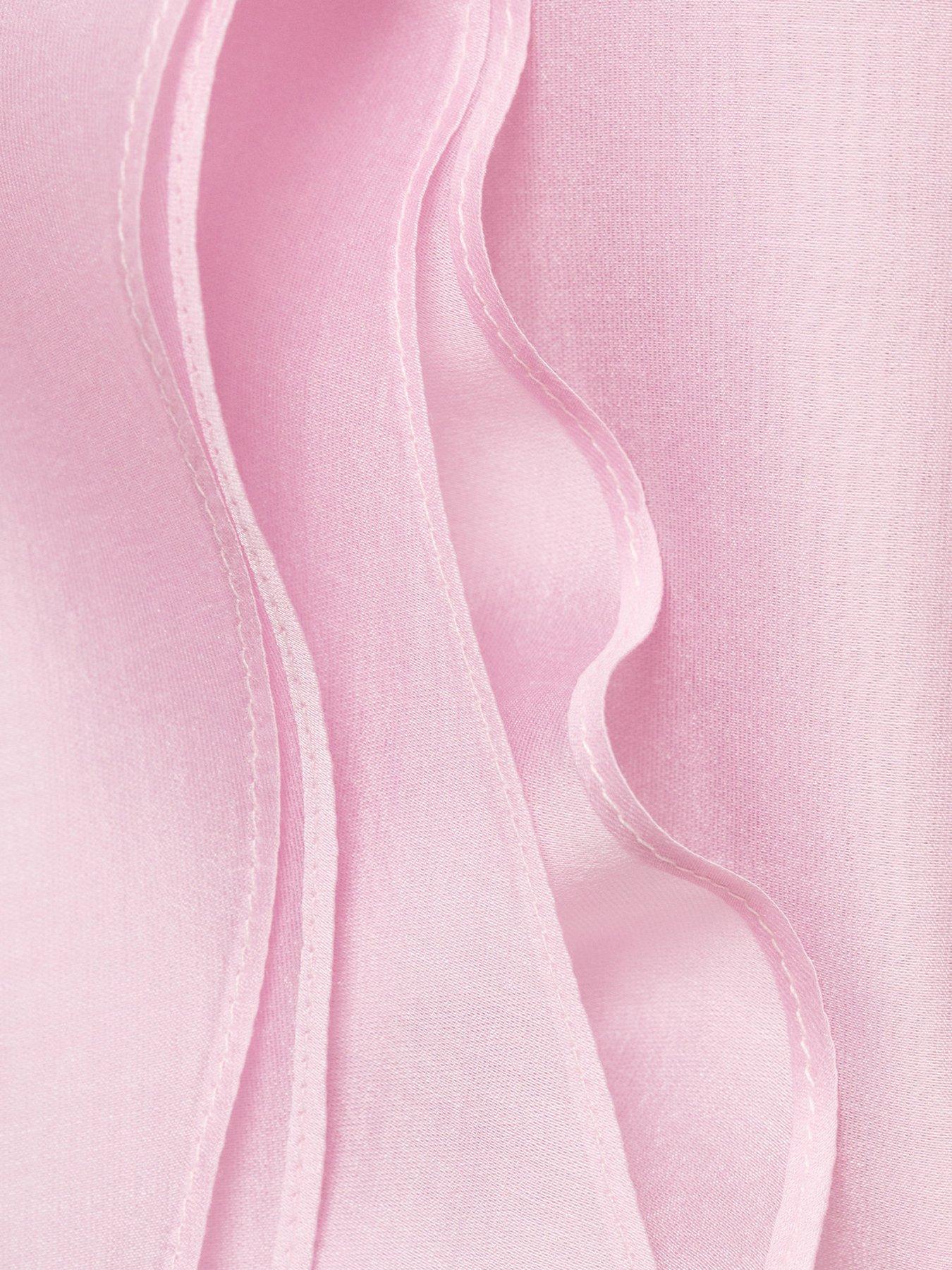 Image 6 of 6 of Mango Supriya Lele X Lyocell Shirt With Asymmetrical Cuts - Purple