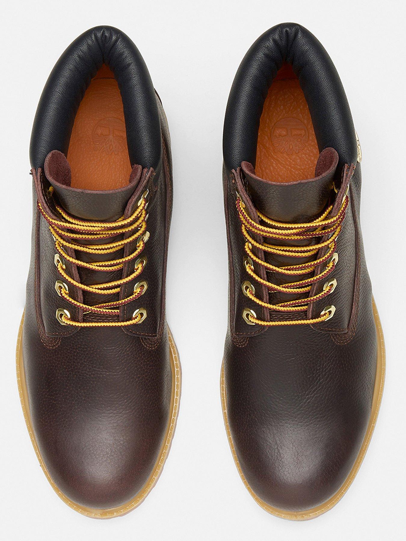 Image 4 of 7 of Timberland Premium 6Inch Waterproof Lace Up Boots- Dark Brown