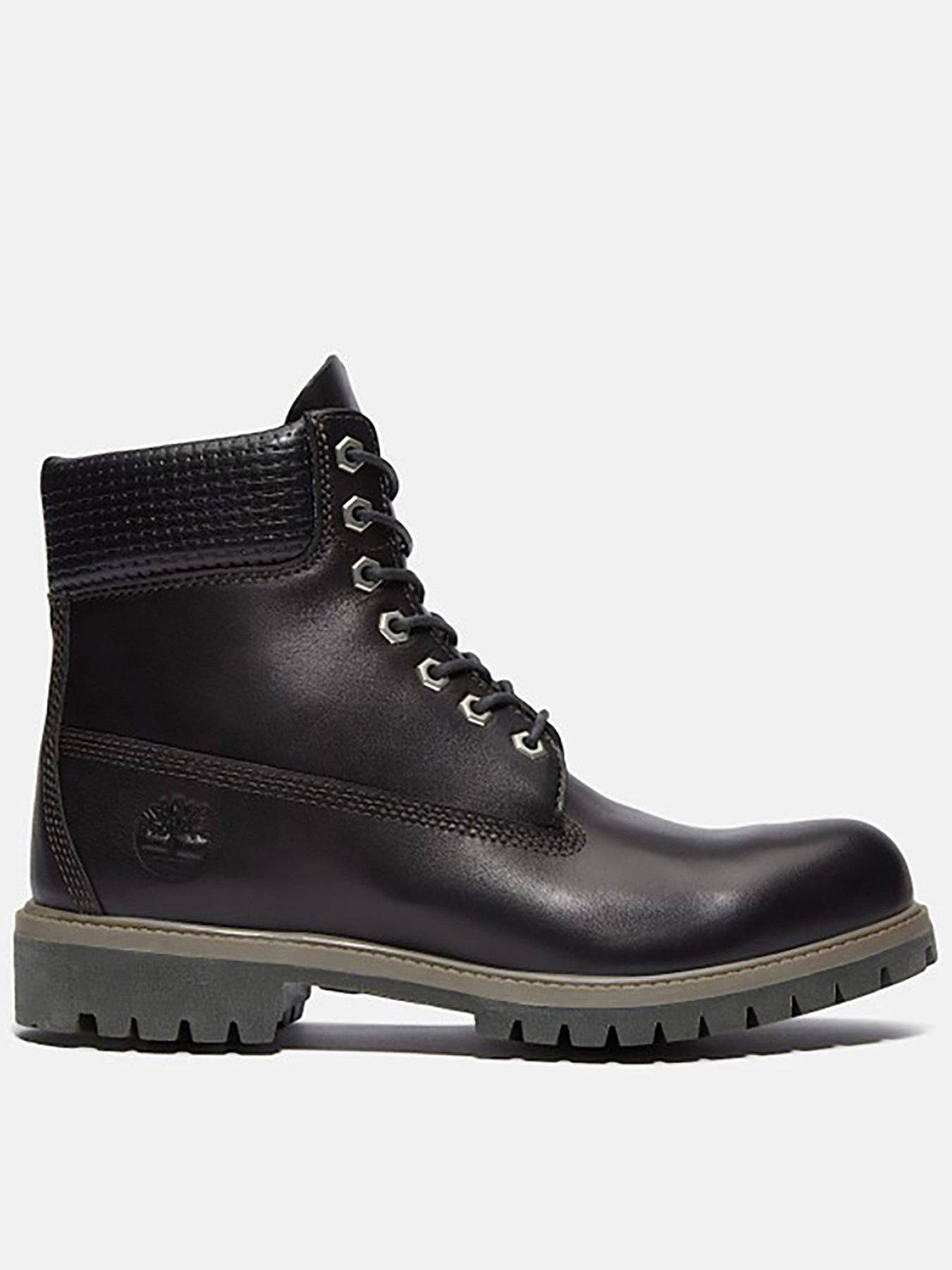 Timberland Premium 6inch Waterproof Lace Up Boots-black