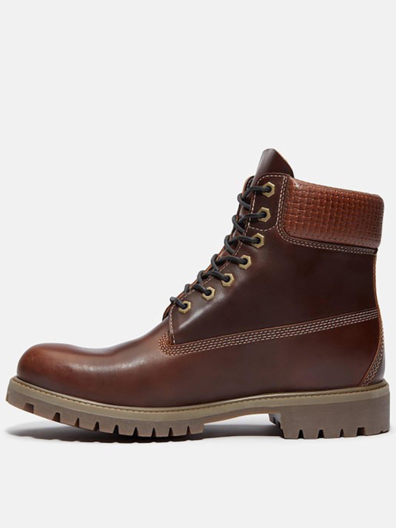 Timberland Premium 6inch Waterproof Lace Up Boots-brown