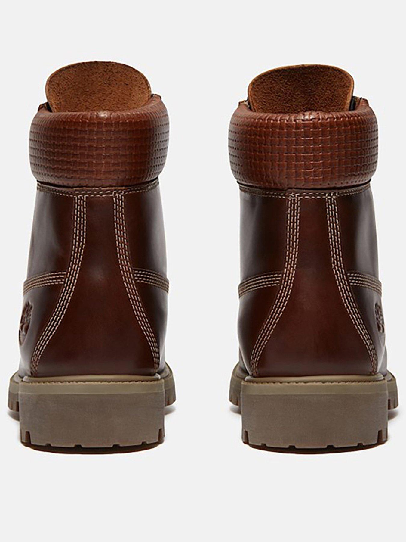  image of timberland-premium-6inch-waterproof-lace-up-boots--brown