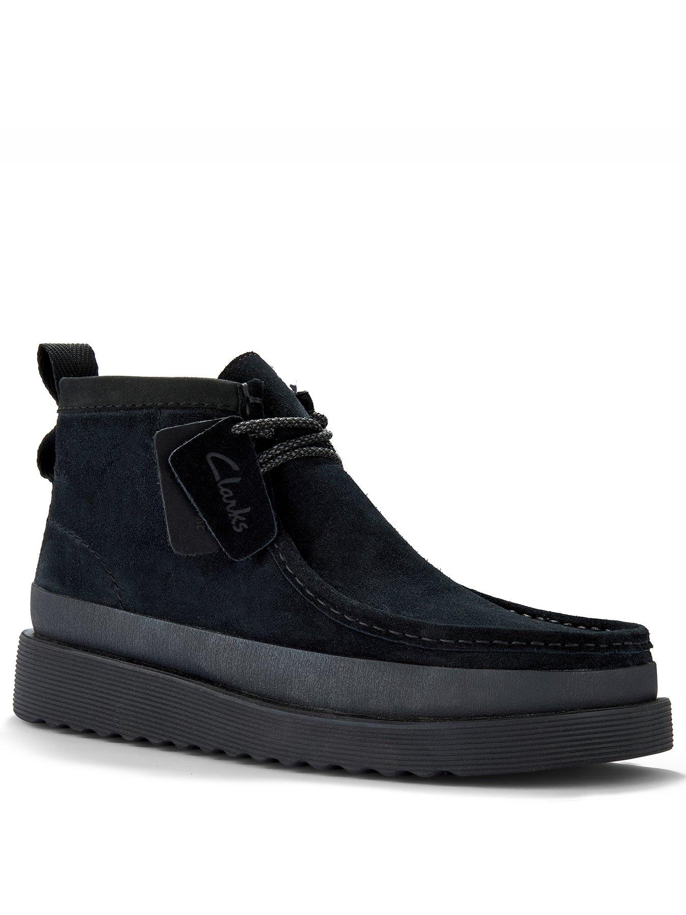  image of clarks-wallabee-ftr-2hi-hiker-boots-black