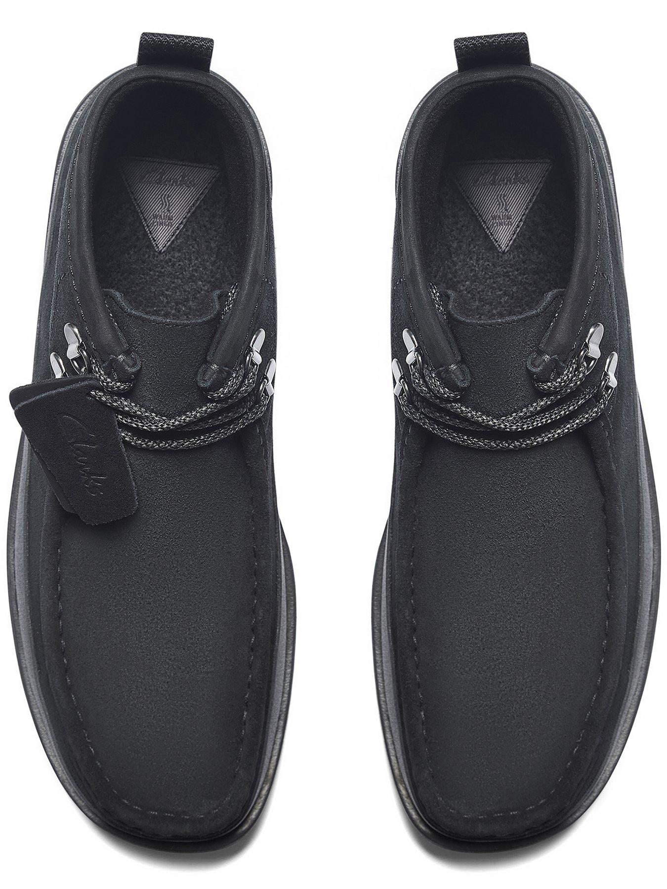  image of clarks-wallabee-ftr-2hi-hiker-boots-black