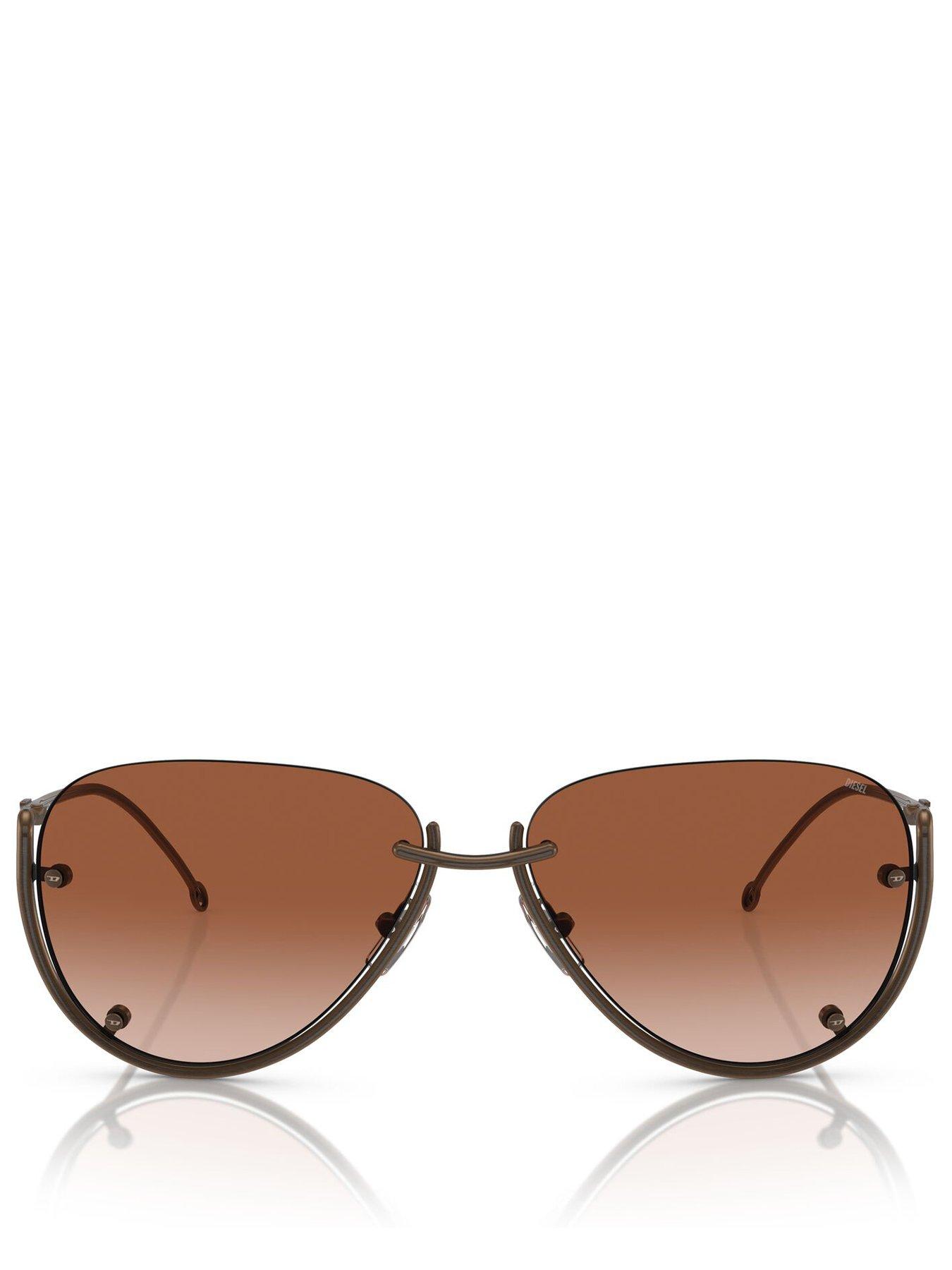 Image 3 of 4 of Diesel 0Dl1003 Pilot Sunglasses - Brown