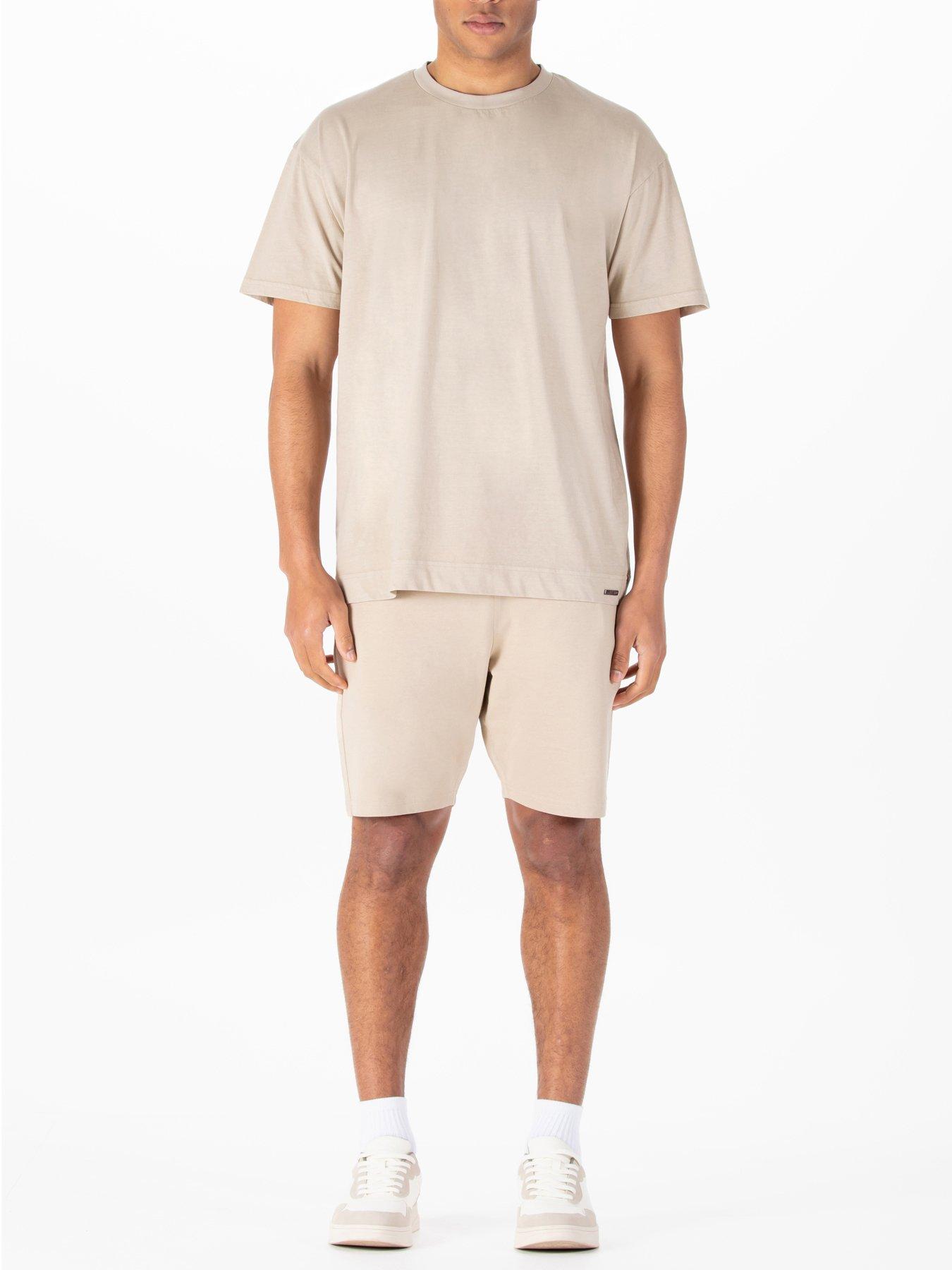 undefined Luke 1977 Logic T-shirt Annd Shorts Set - Beige
