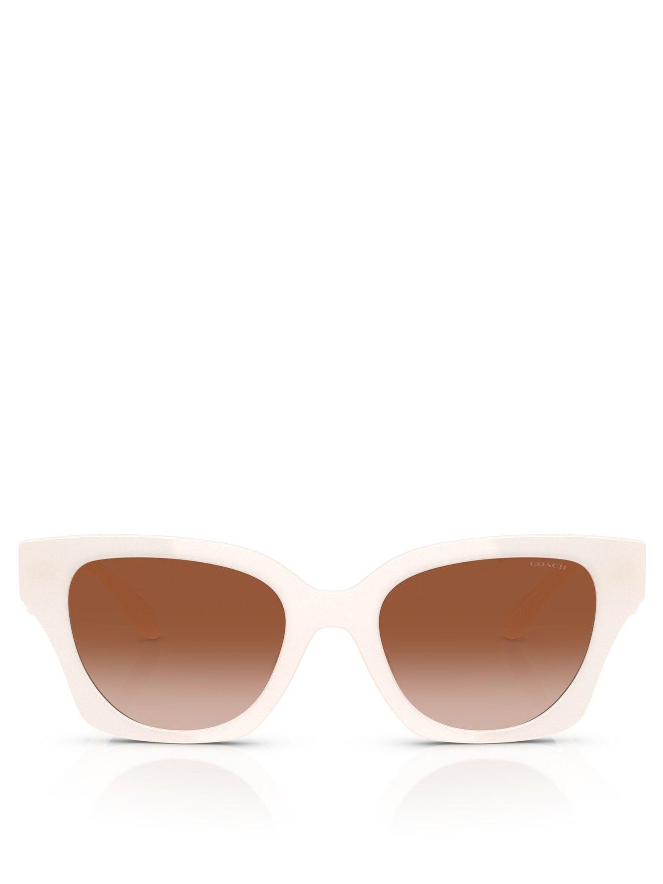 Image 3 of 4 of COACH 0Hc8418U Butterfly Sunglasses - White