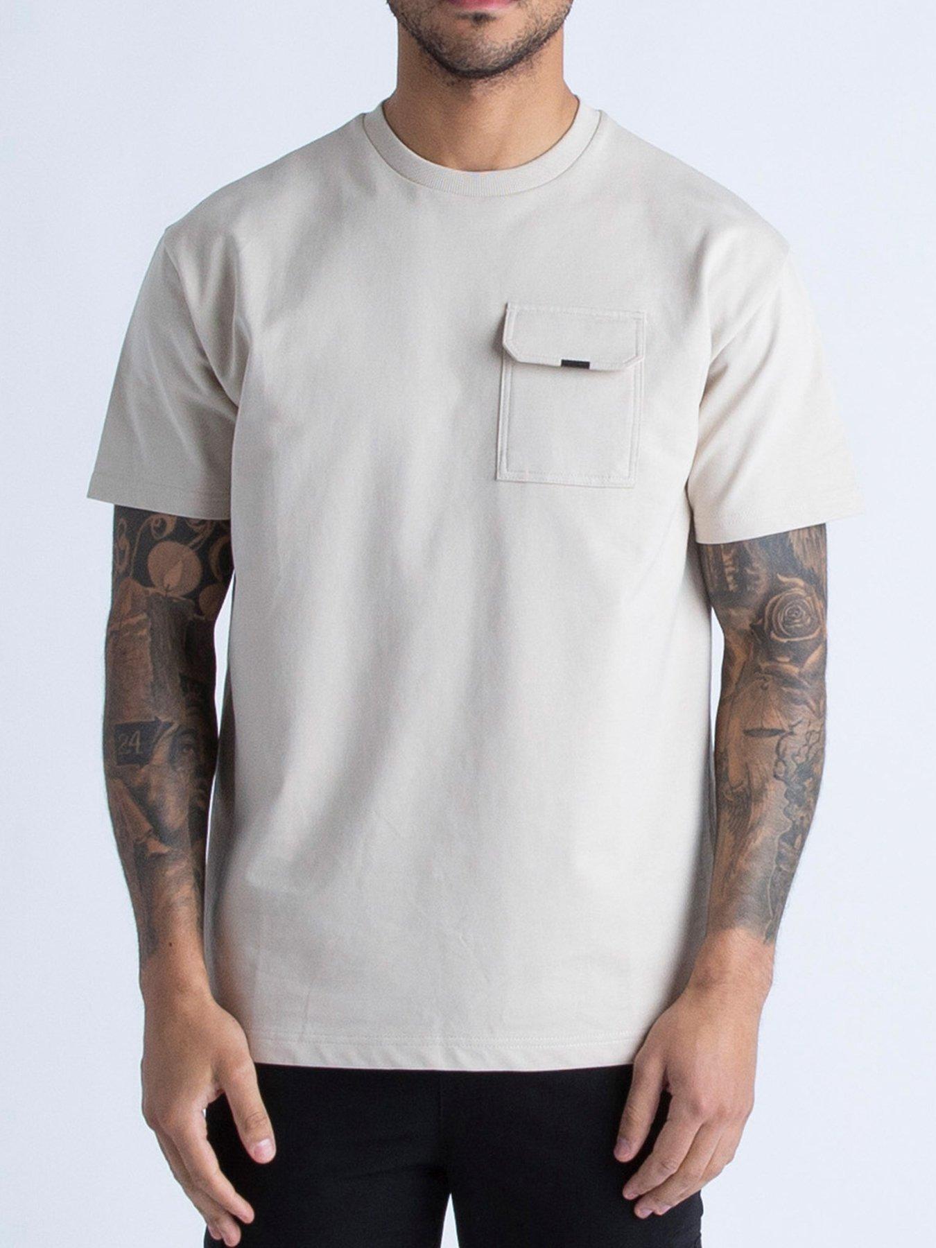  image of luke-1977-luke-1977-dragger-relaxed-fit-short-sleeve-t-shirt-beige