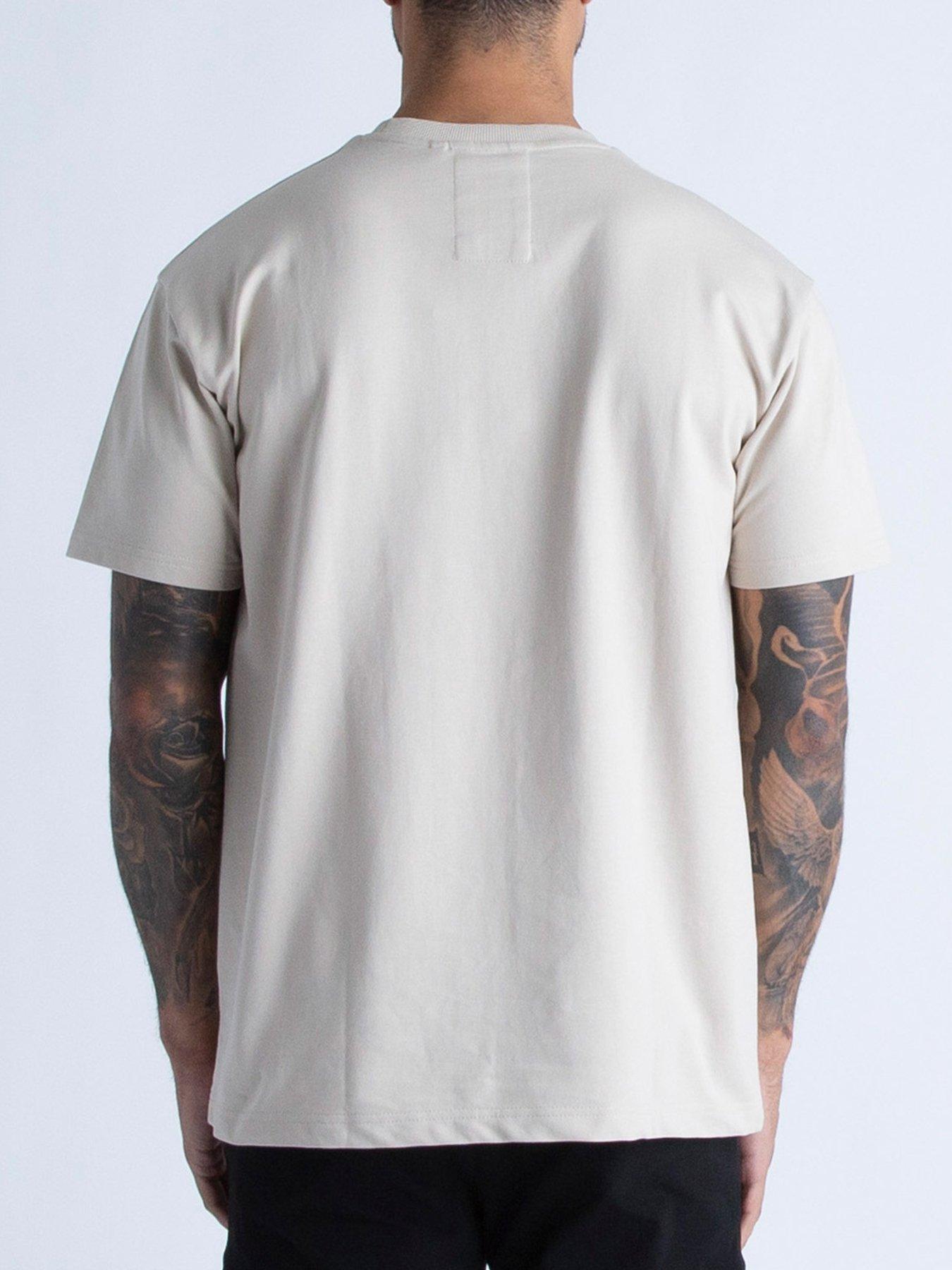  image of luke-1977-luke-1977-dragger-relaxed-fit-short-sleeve-t-shirt-beige