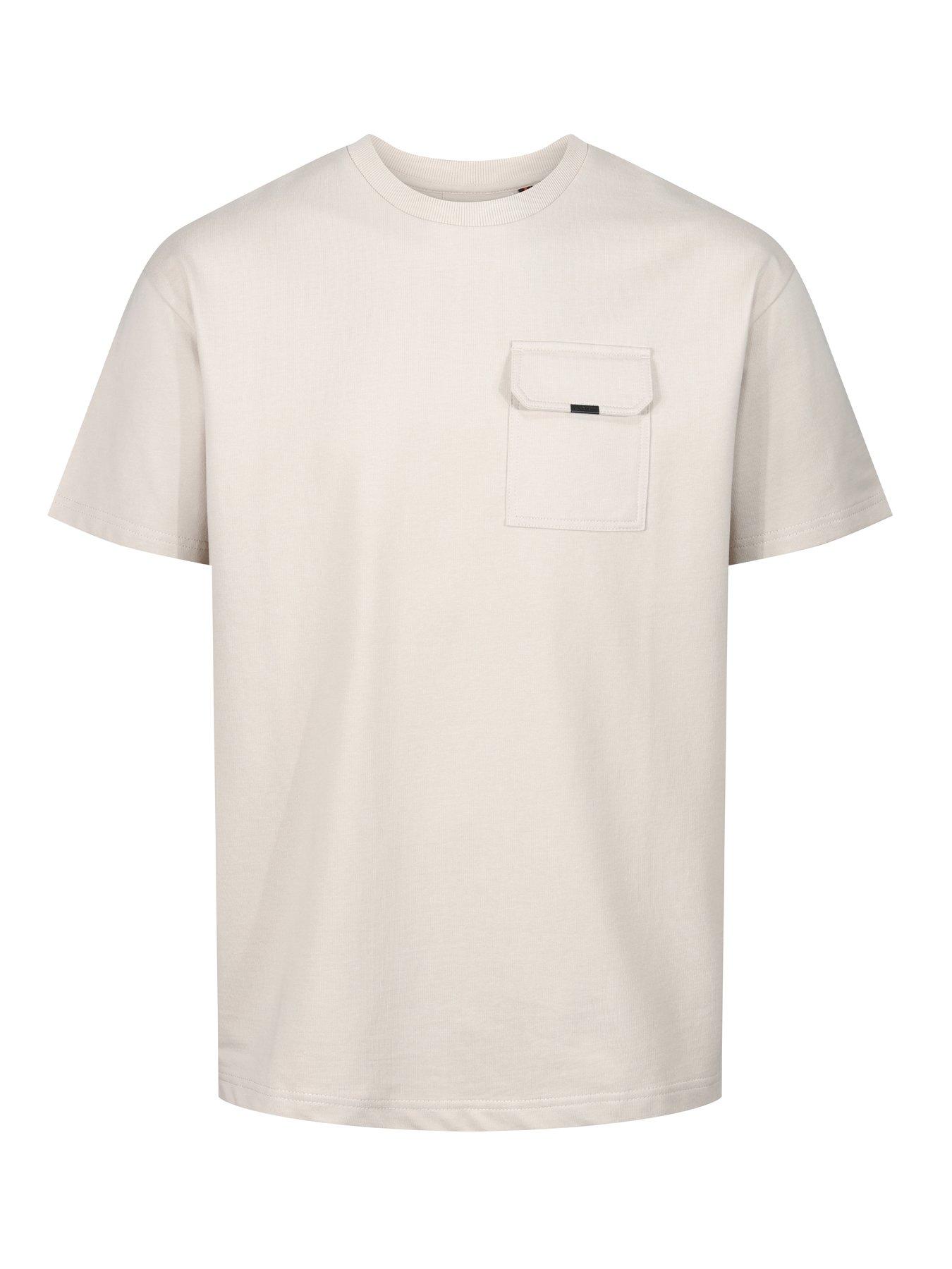  image of luke-1977-luke-1977-dragger-relaxed-fit-short-sleeve-t-shirt-beige
