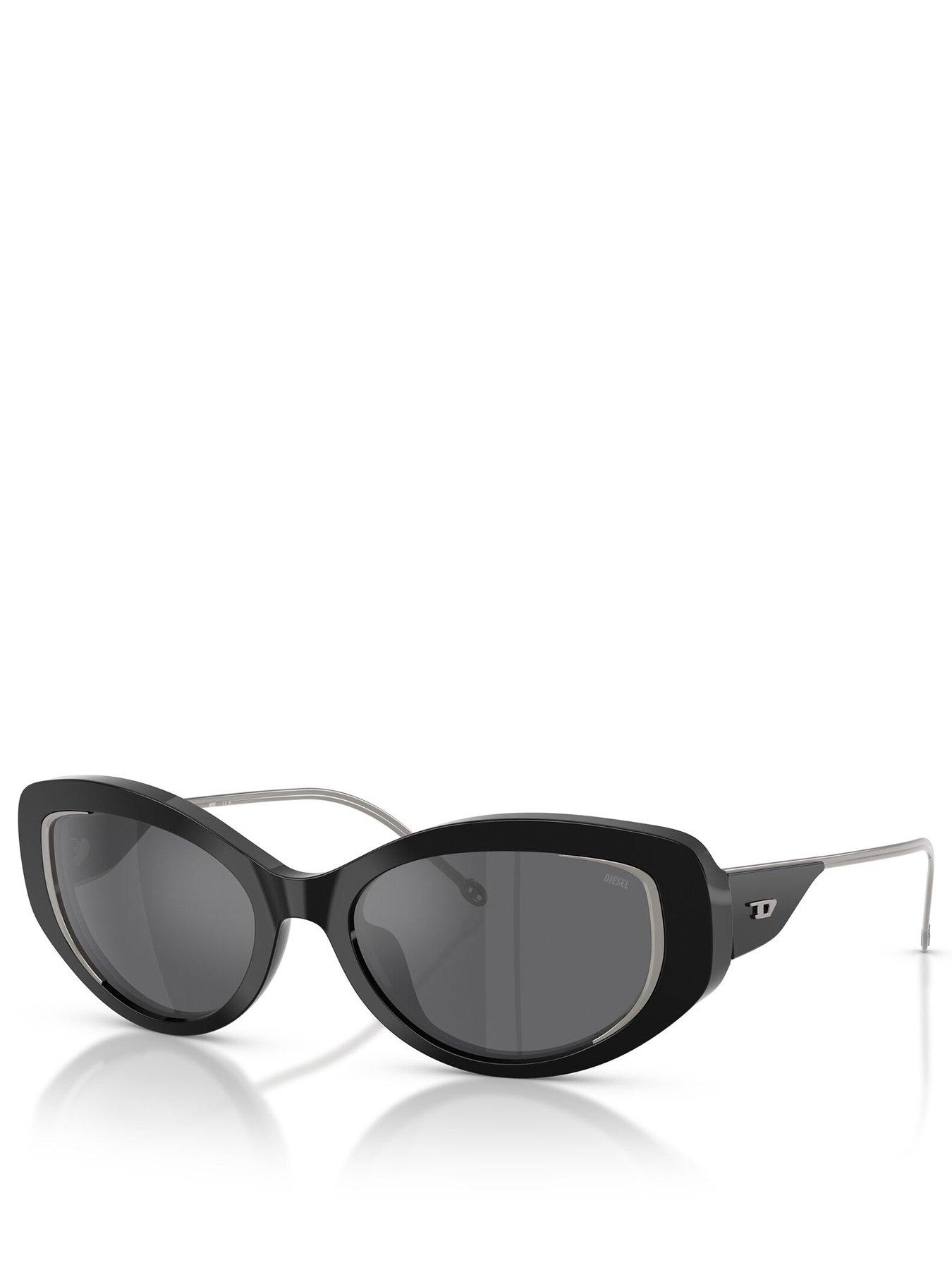 Diesel 0Dl2001Mu Oval Sunglasses - Black