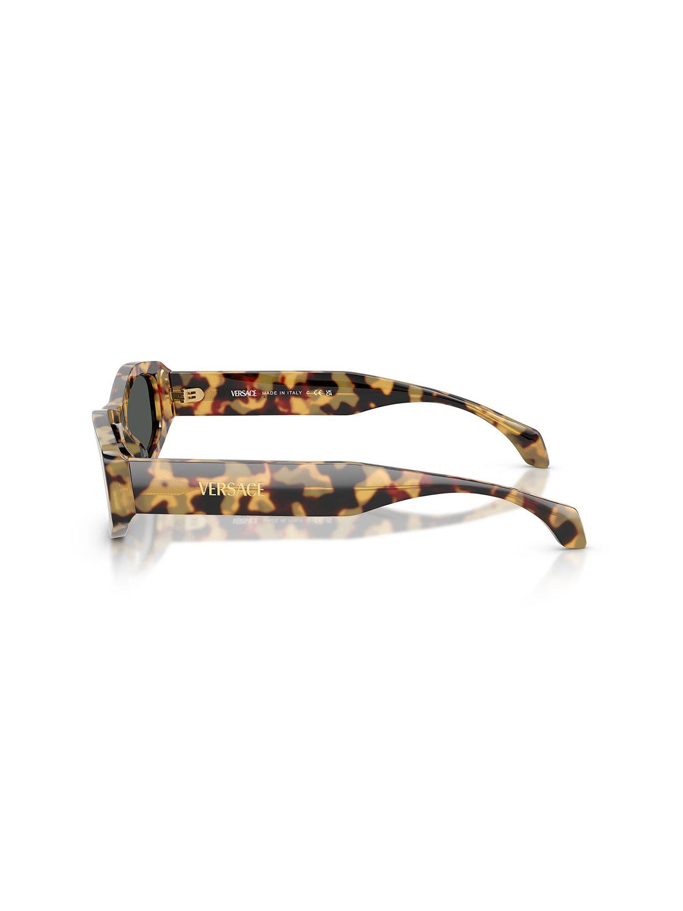 Image 2 of 4 of VERSACE Irregular Sunglasses - Brown