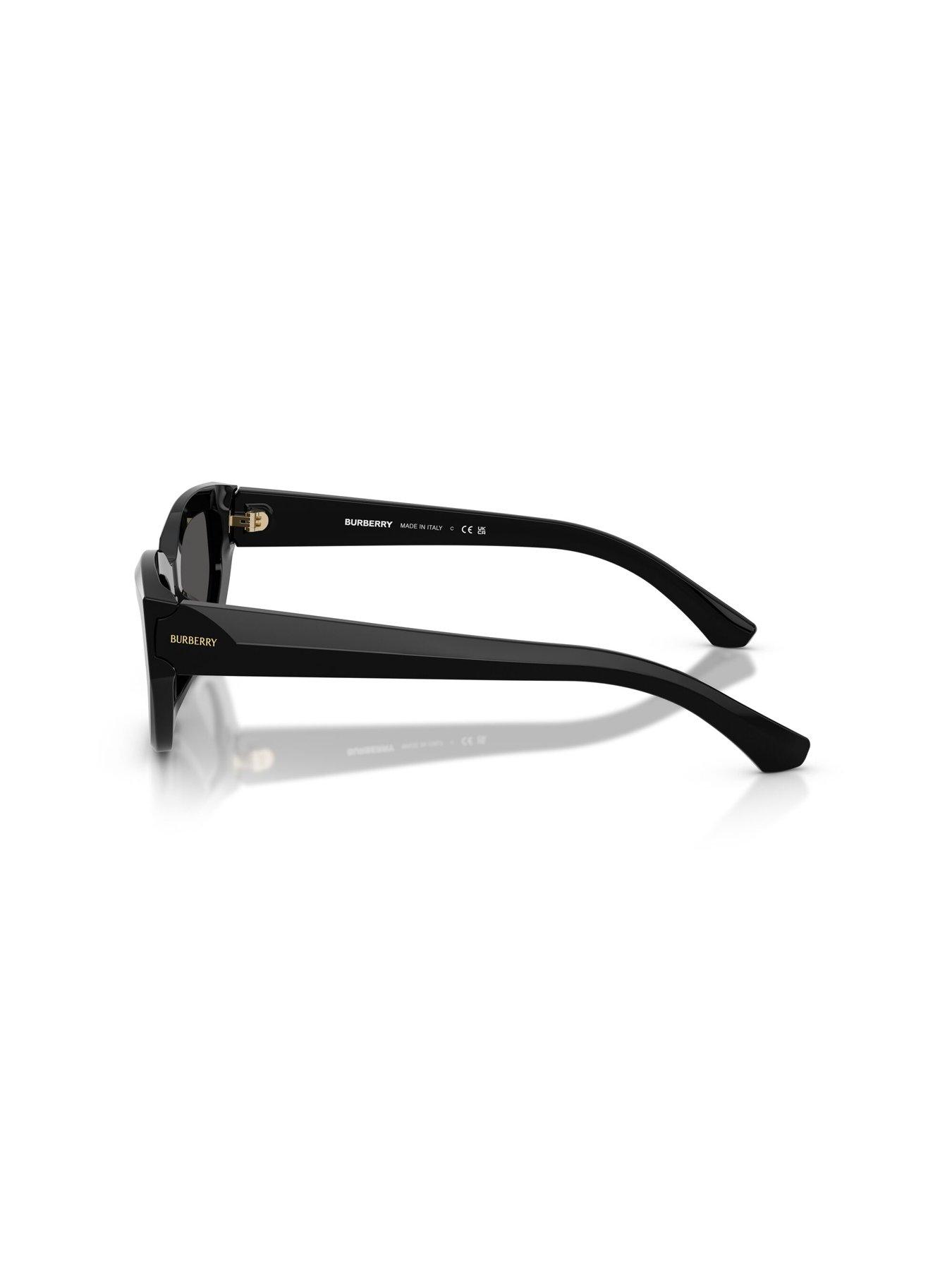 Image 2 of 4 of Burberry Irregular Sunglasses- Black