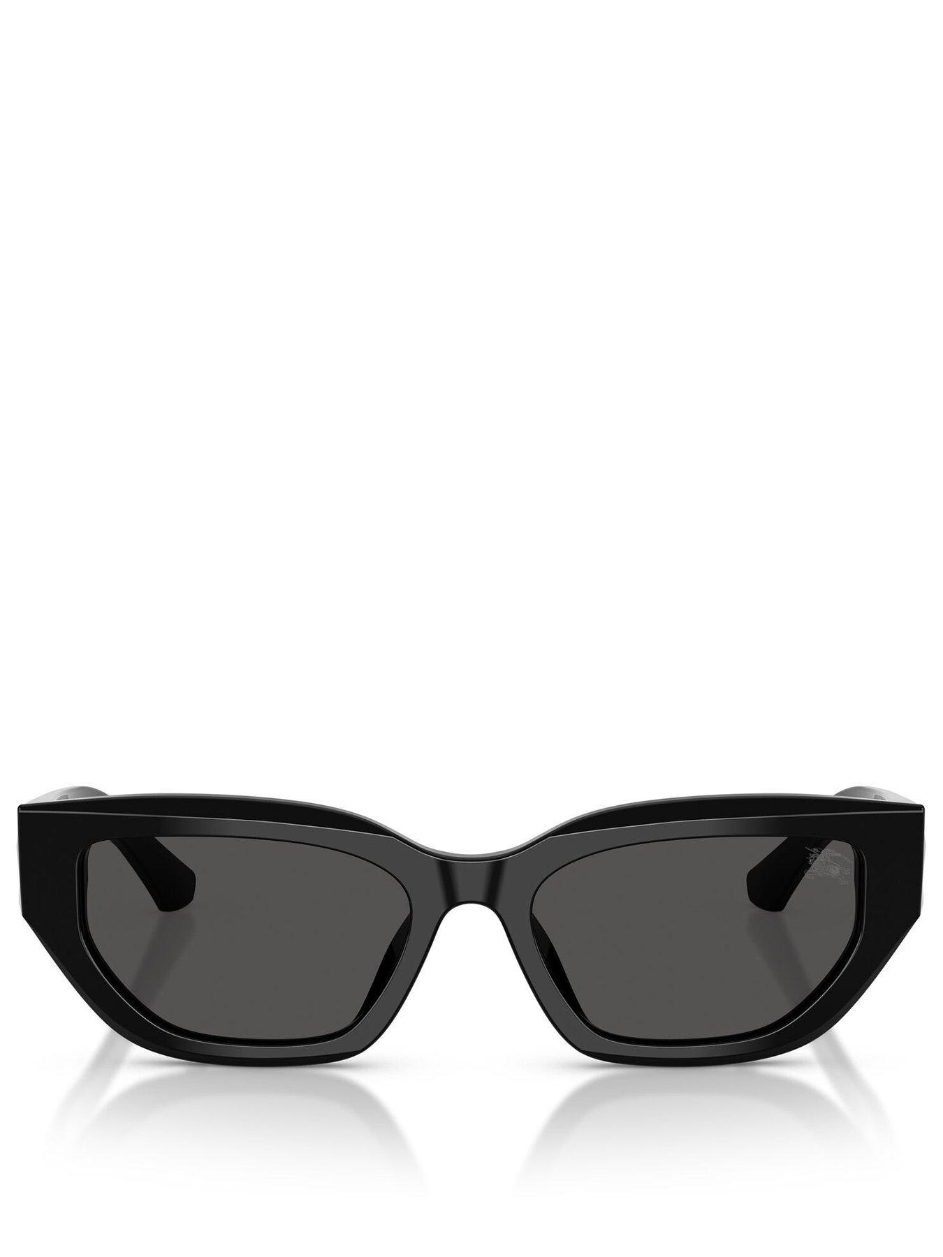 Image 3 of 4 of Burberry Irregular Sunglasses- Black