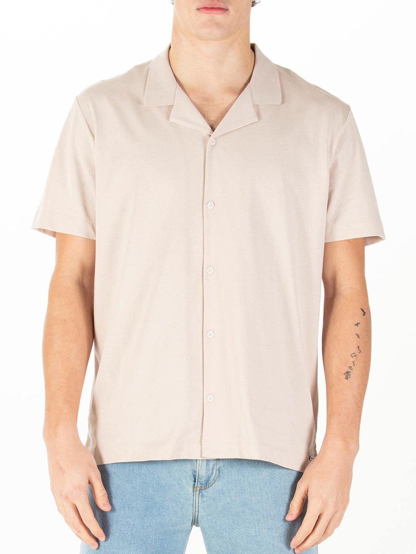 undefined Perranporth Short Sleeve Shirt - Beige
