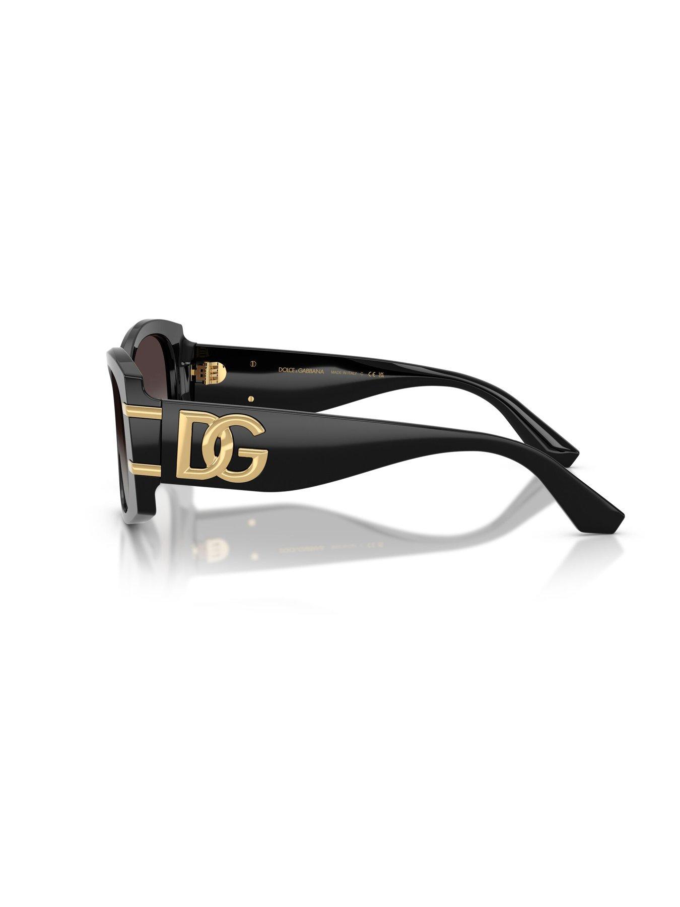  image of dolce-gabbana-butterfly-frame-sunglasses--black