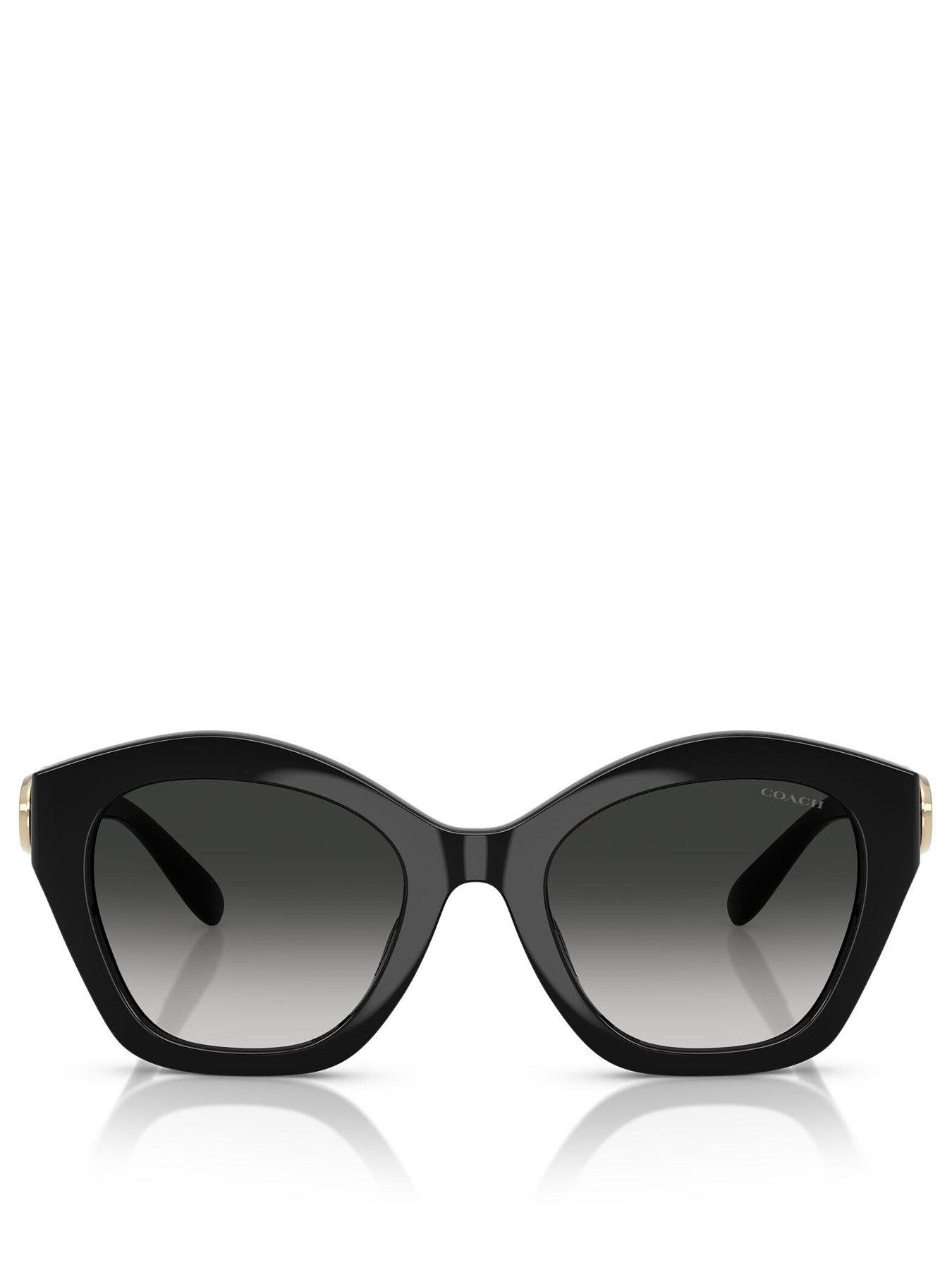  image of coach-irregular-sunglasses-black