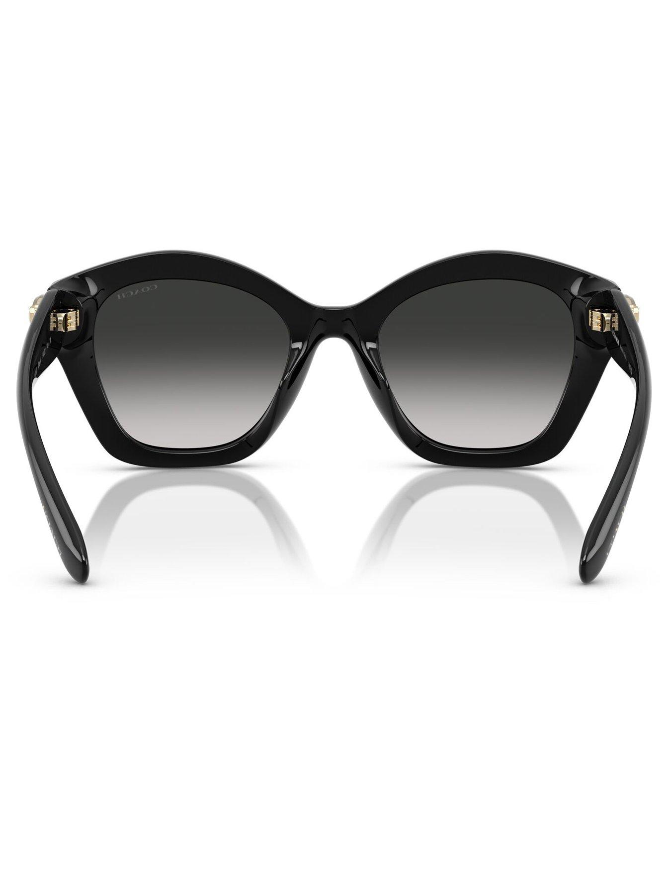  image of coach-irregular-sunglasses-black