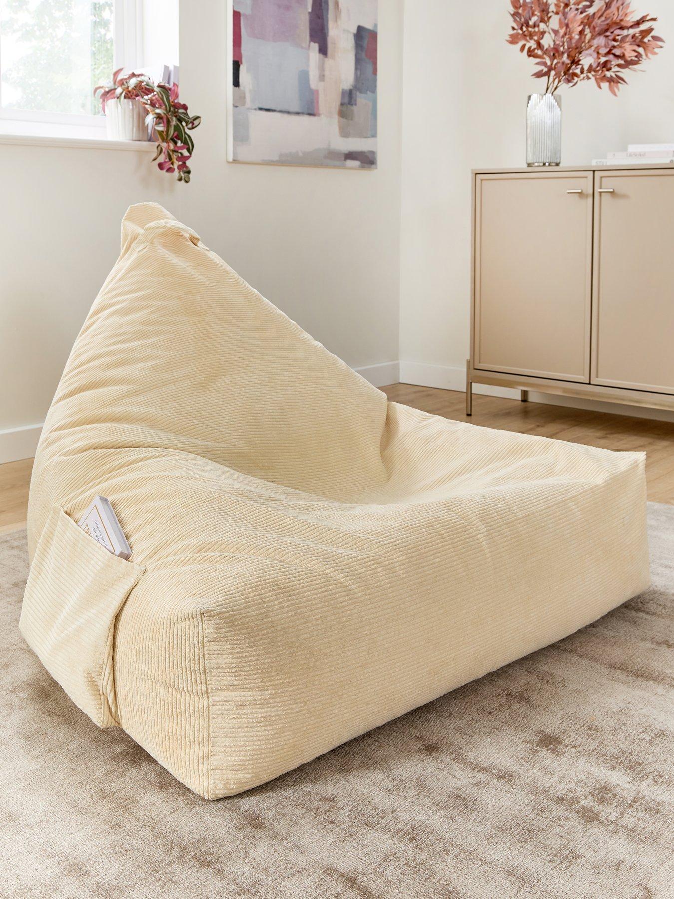 Image 1 of 6 of KAIKOO Large Tripod Cord Chair- Cream