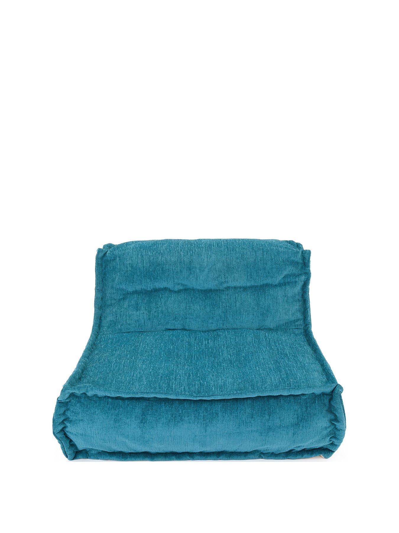 Image 2 of 6 of KAIKOO Hand Quilted Lounger Chair-teal