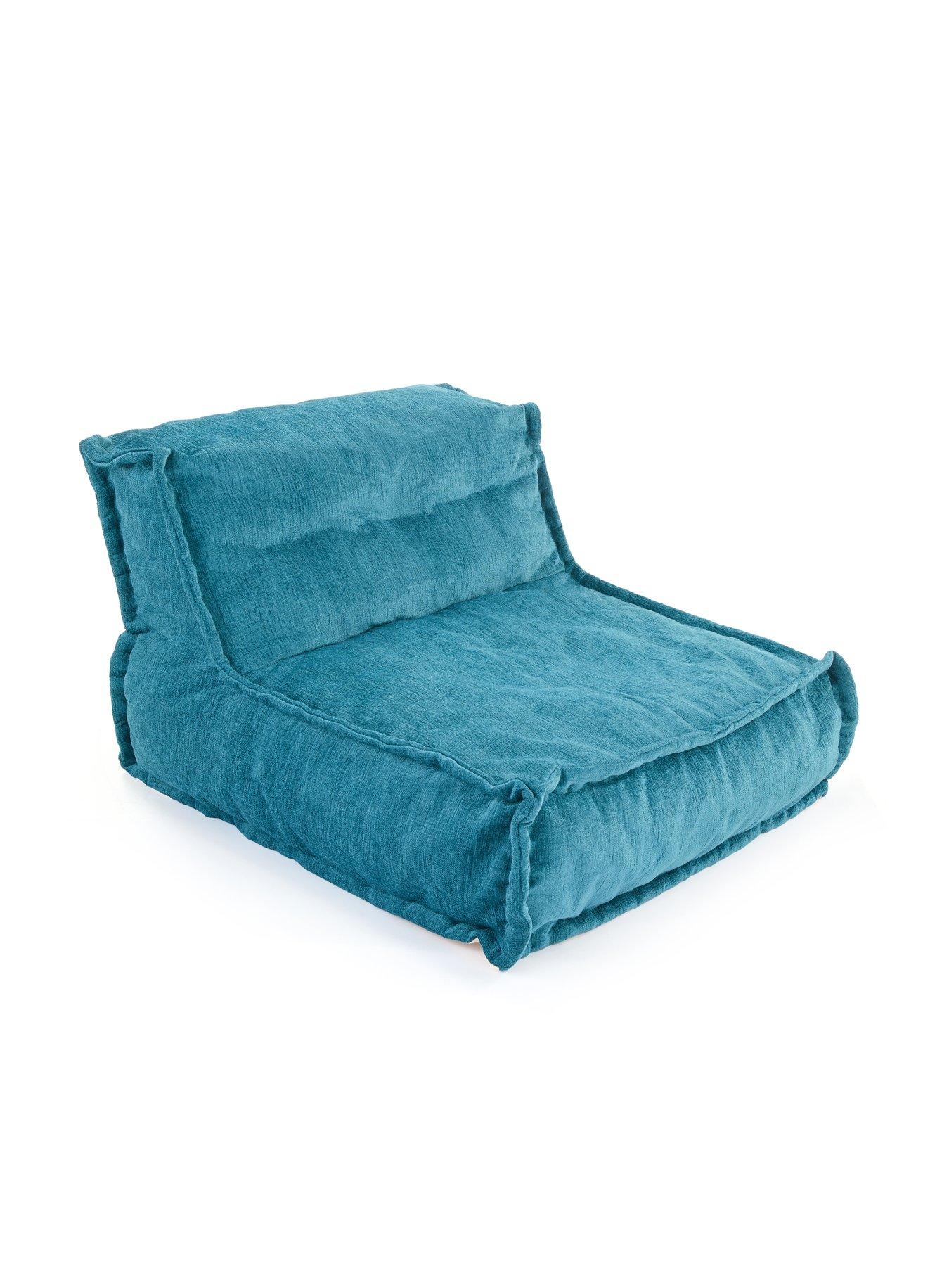 Image 3 of 6 of KAIKOO Hand Quilted Lounger Chair-teal