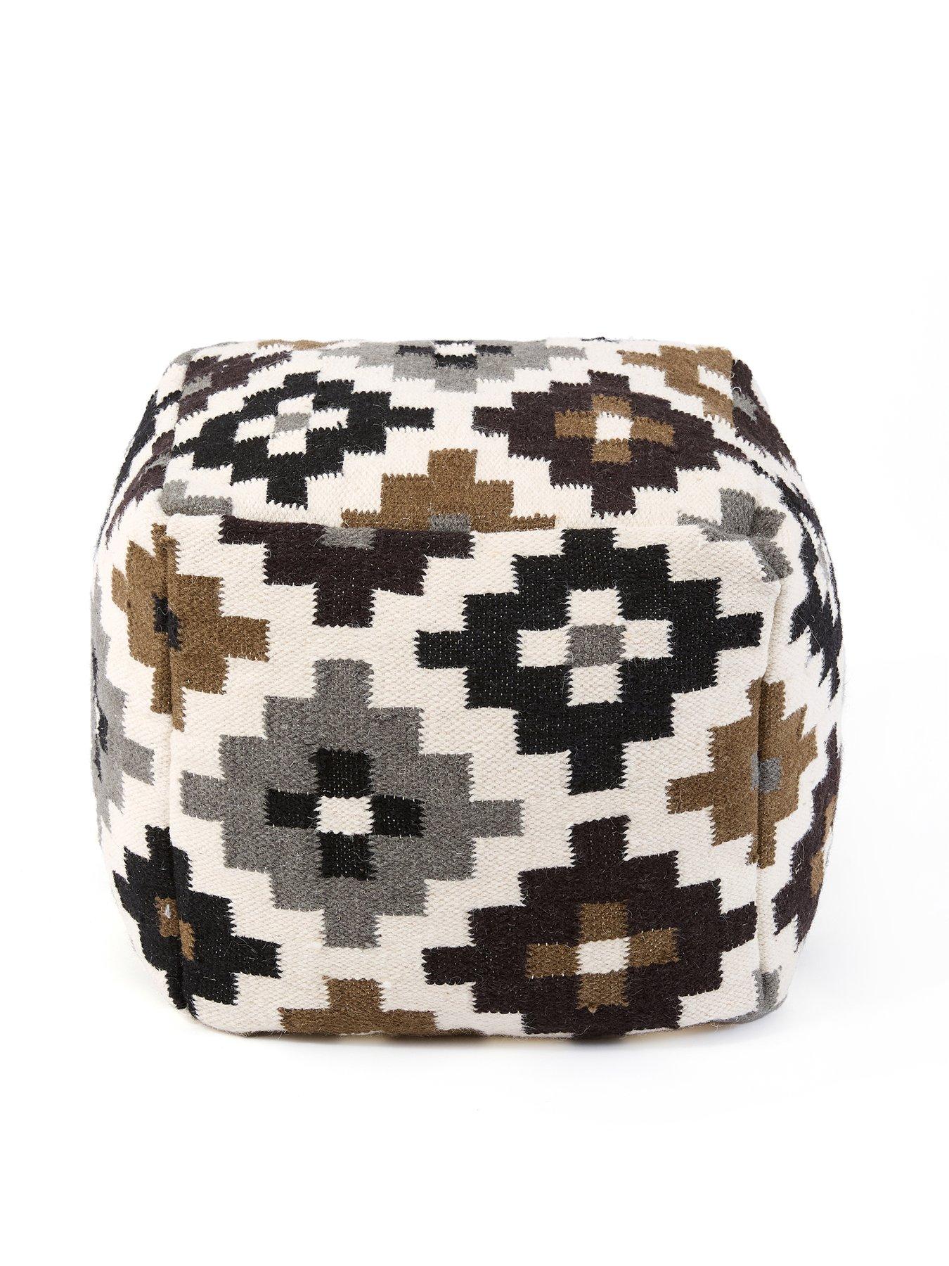 Image 3 of 4 of KAIKOO Wool Ikat Cube