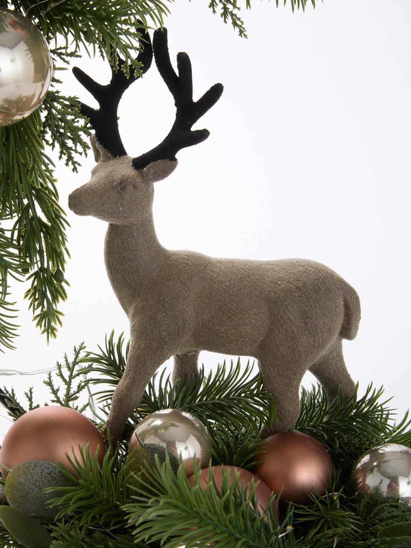 Image 4 of 5 of The Very Collection Stag In Hoop Lit Table Top Christmas&nbsp;Decoration