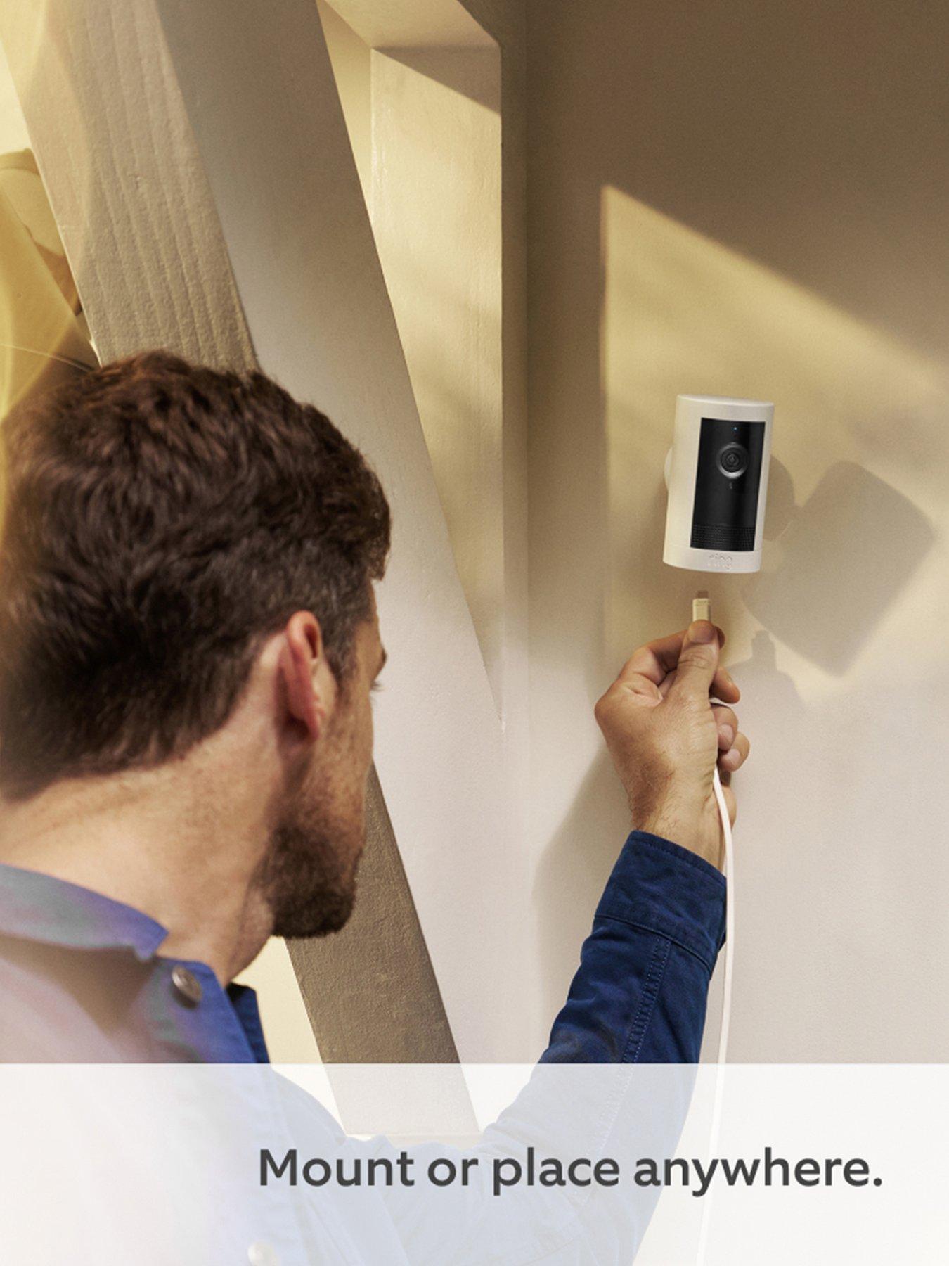 Image 6 of 7 of RING Outdoor Camera Plus Plug-in with 2k Video Smart Camera - Black