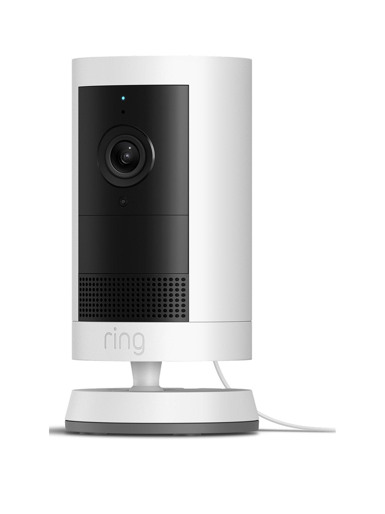 Image 1 of 7 of RING Outdoor Camera Plus Plug-in with 2k Video Smart Camera - White