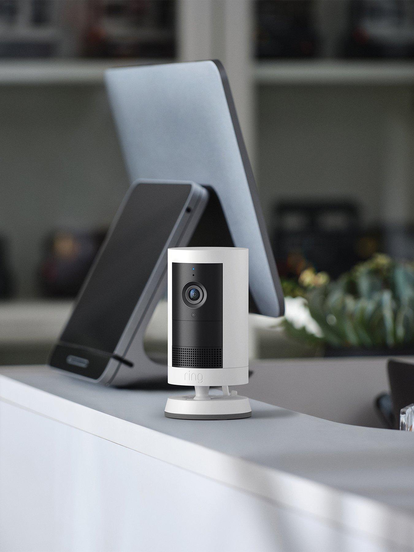 Image 4 of 7 of RING Outdoor Camera Plus Plug-in with 2k Video Smart Camera - White
