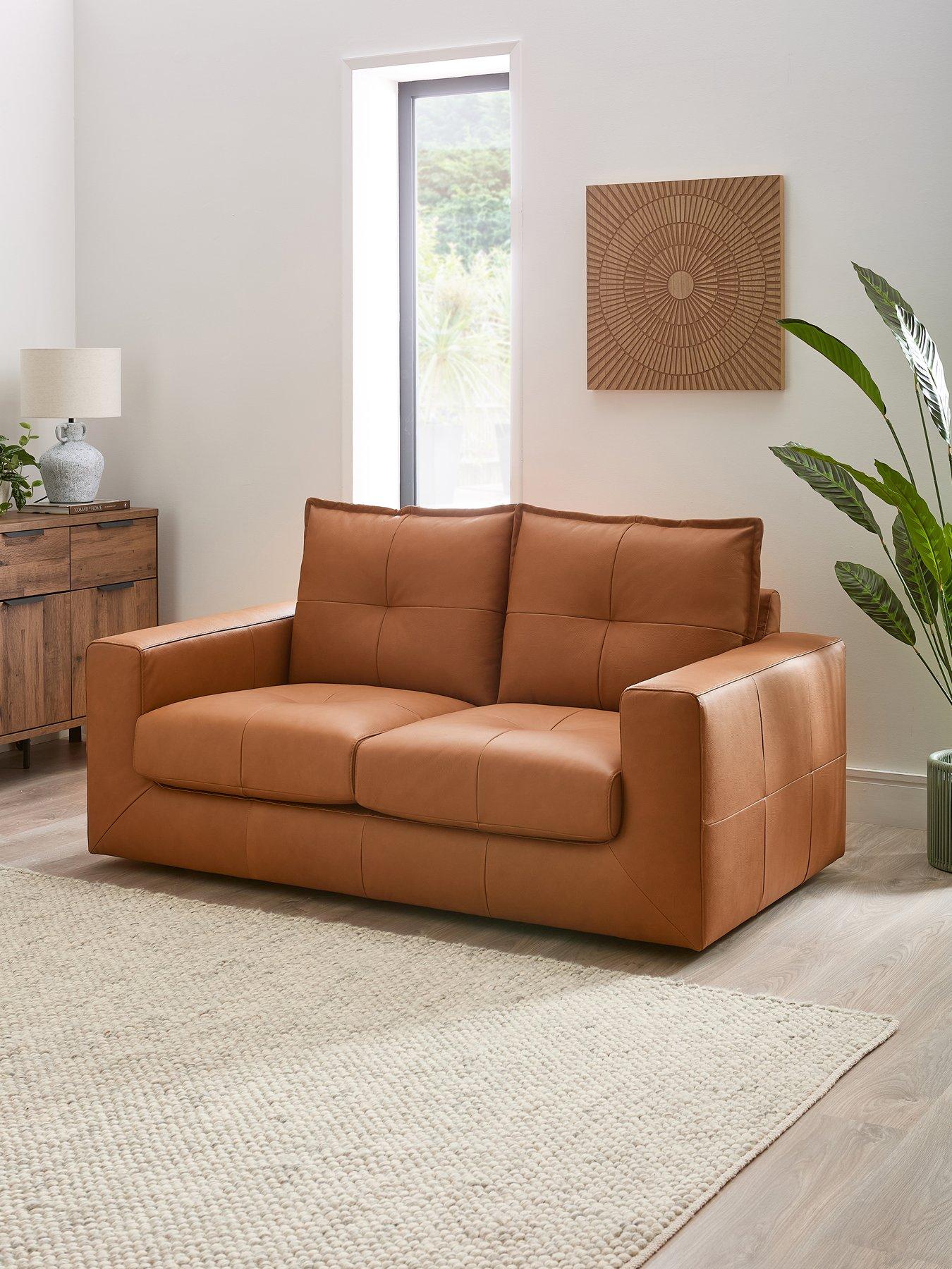 undefined Tribeca 2 Seater Leather Sofa