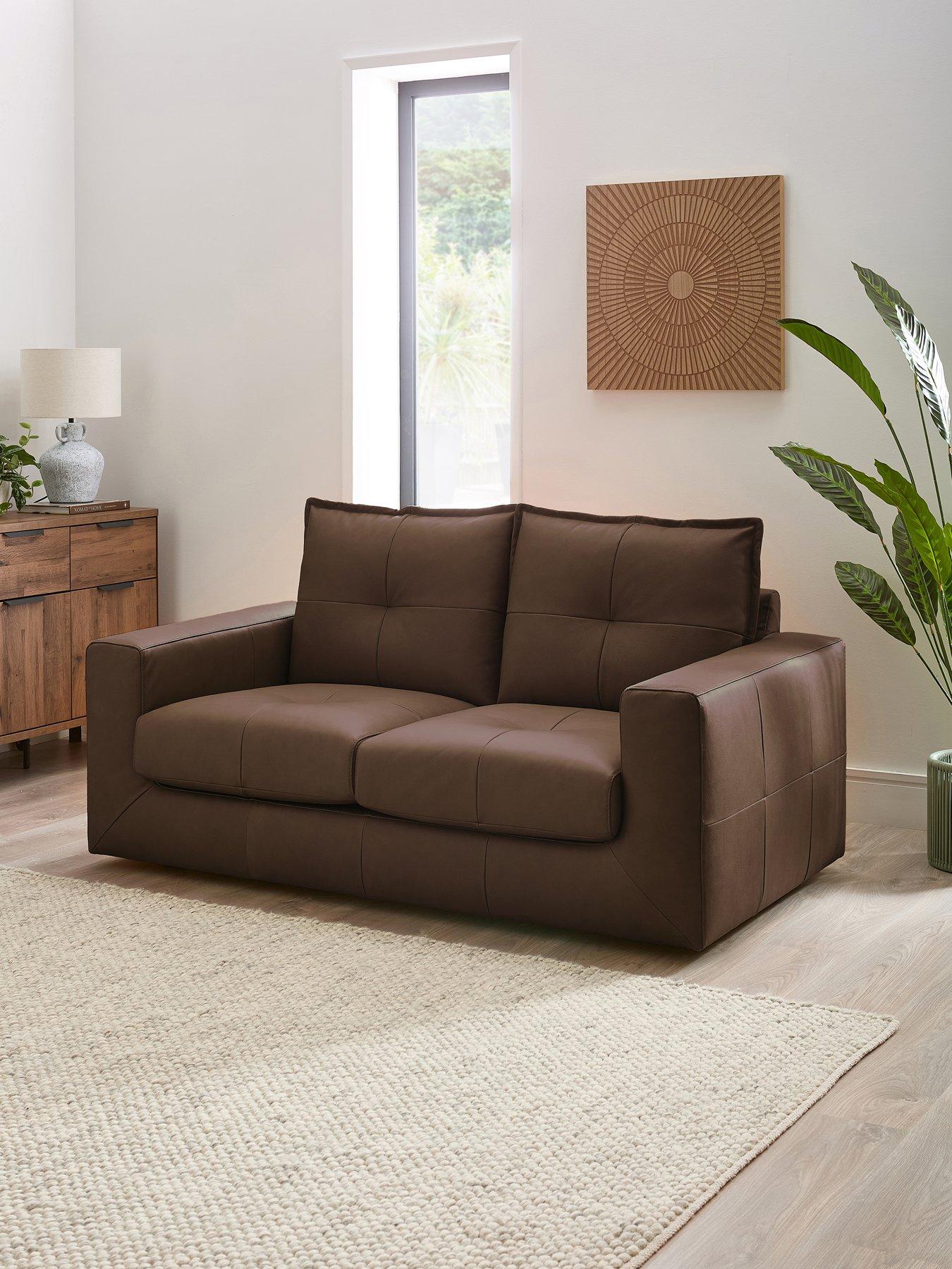 The Very Collection Tribeca Italian Leather 2 Seater Sofa - FSC® Certified