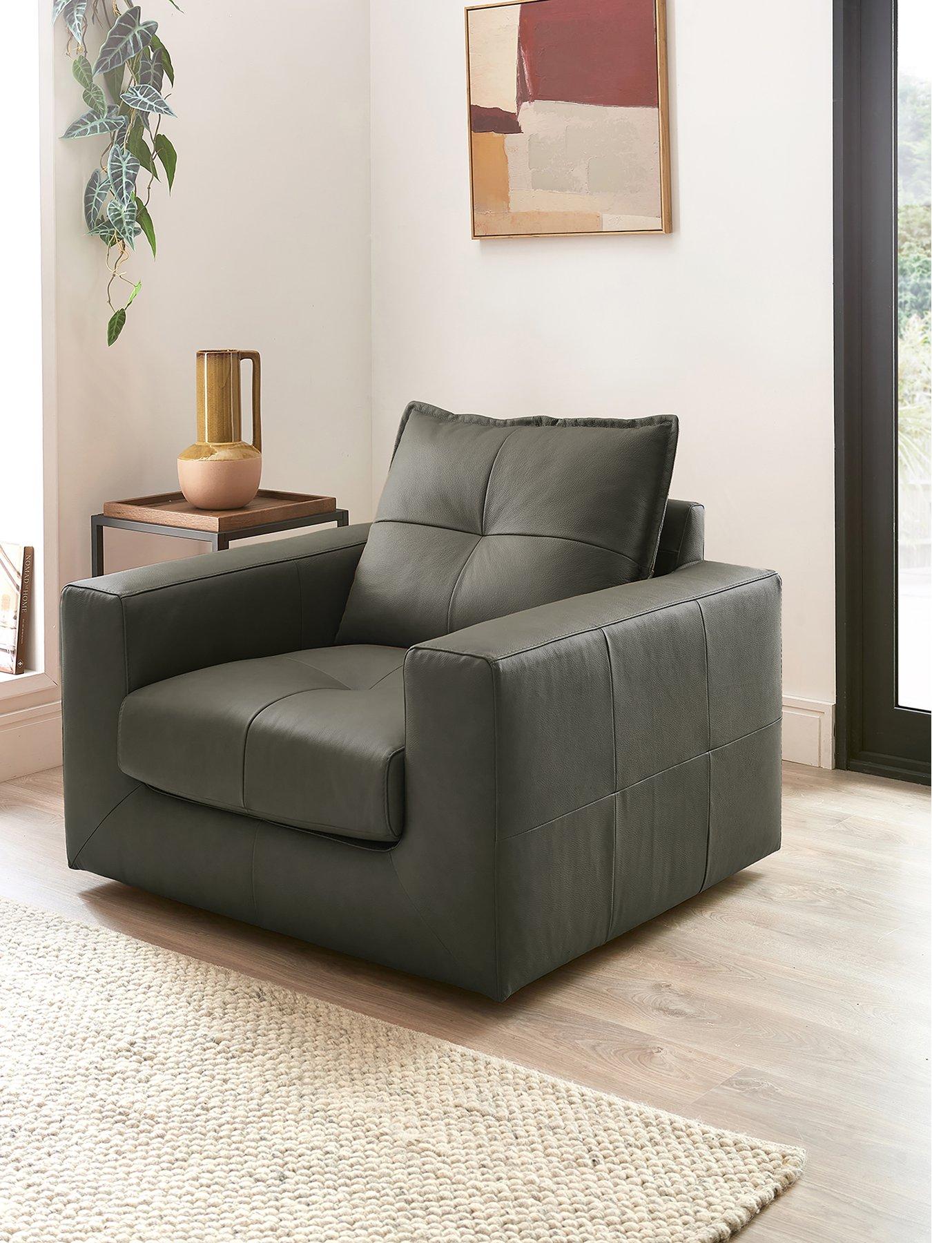 The Very Collection Tribeca Italian Leather Armchair - FSC® Certified