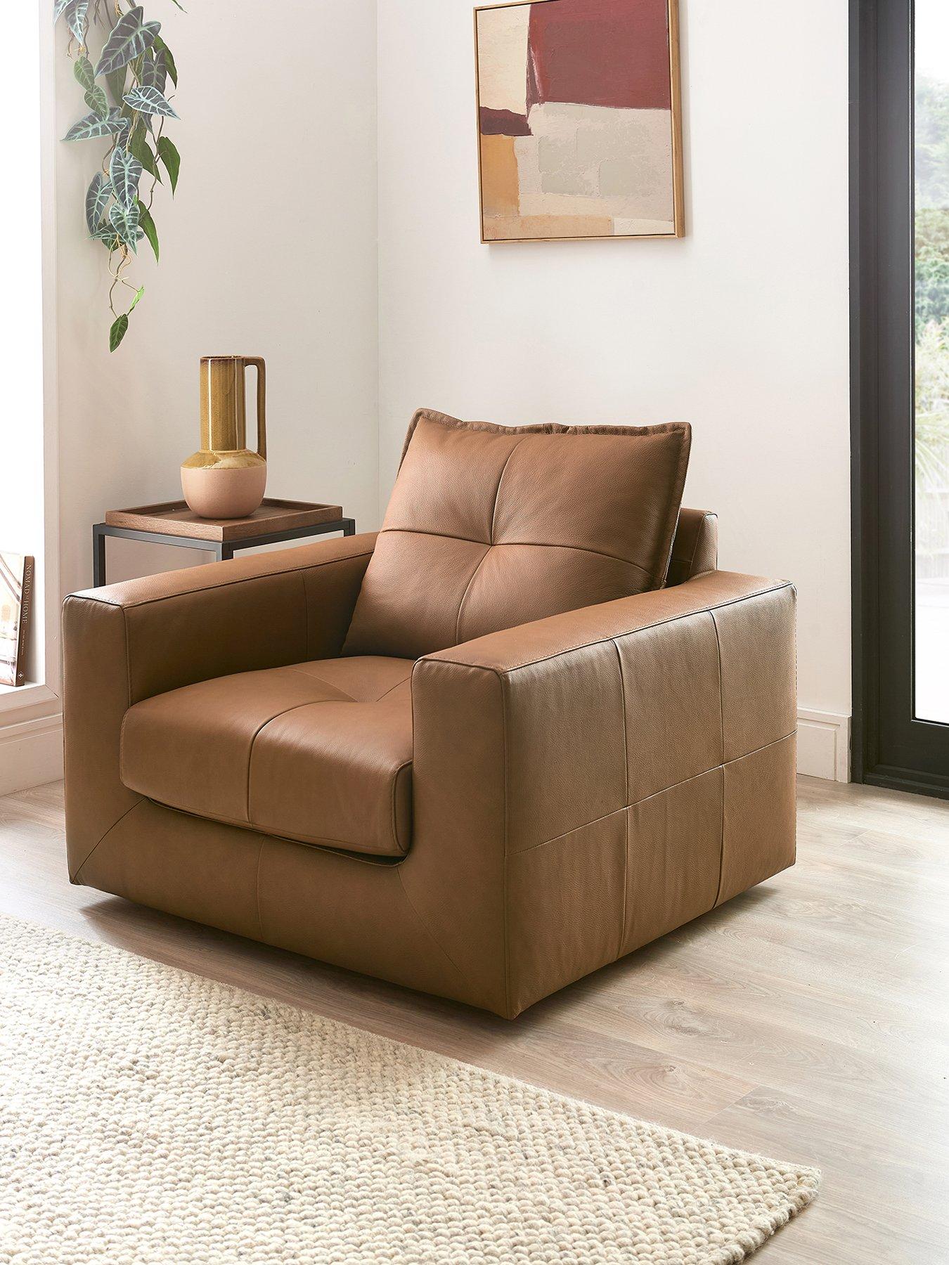 The Very Collection Tribeca Italian Leather Armchair - FSC® Certified